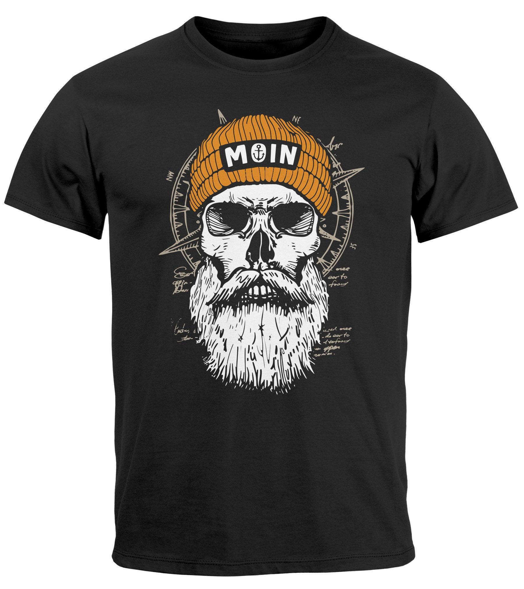 Neverless Print-Shirt Herren T-Shirt Printshirt Moin günstig online kaufen