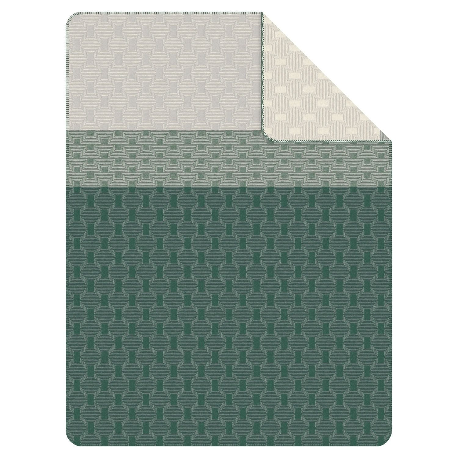 Wohndecke MANILA, Grau, Wollweiß, 150 x 200 cm, bugatti, wendbar