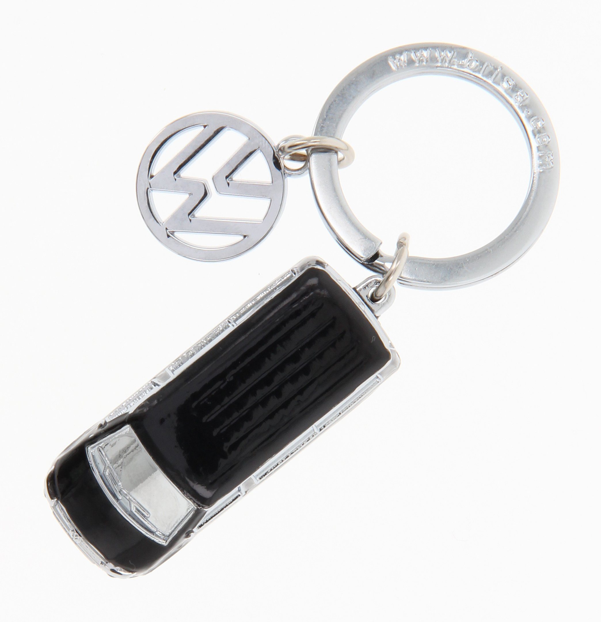 VW Collection by BRISA Schlüsselanhänger Volkswagen Schlüsselring, Schlüsselbund, Accessoire im schwarzen T5 Bulli Bus Design
