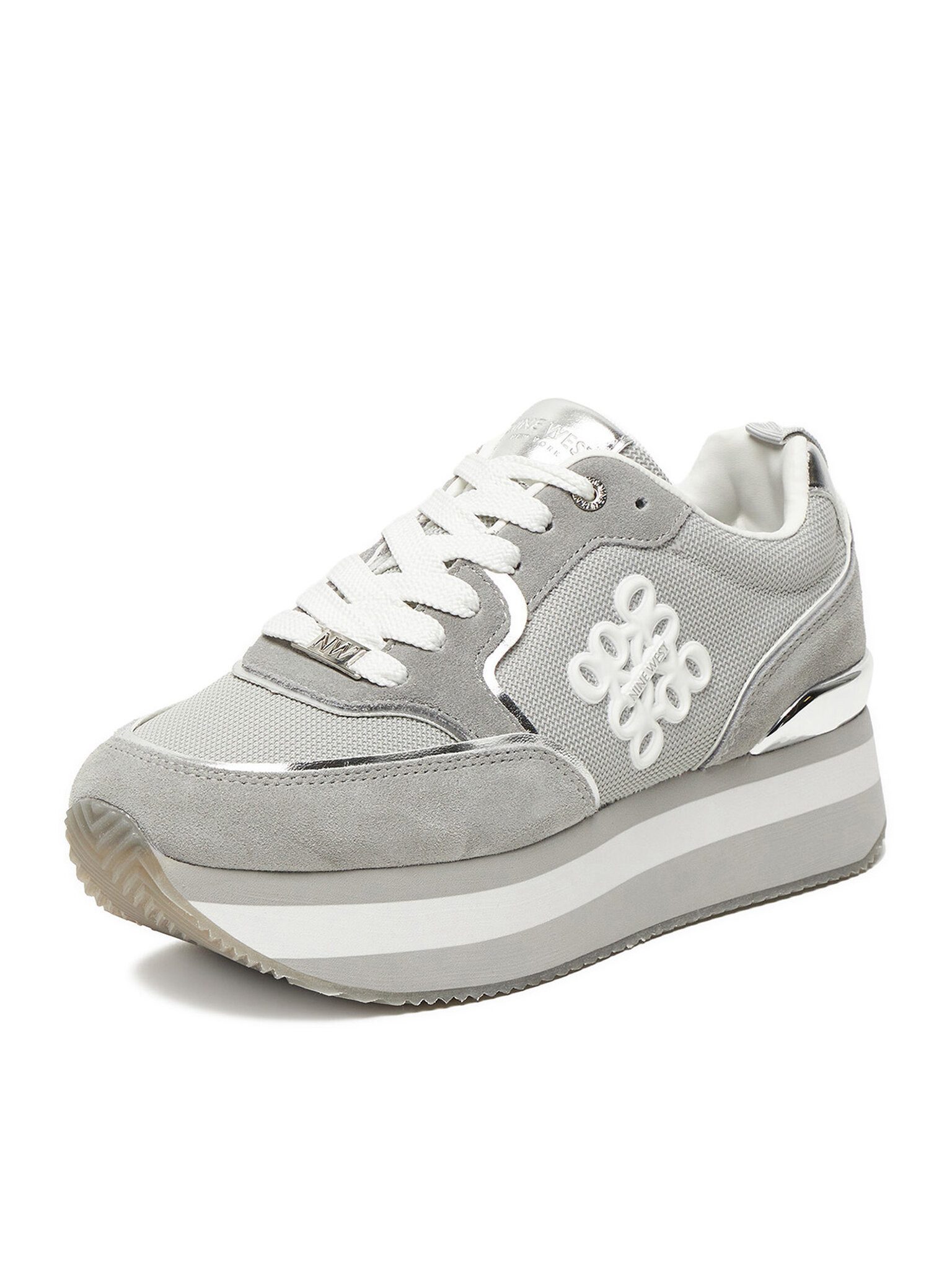 Nine West Nine West Damenschuhe Silber SS25-3C093 Sneaker