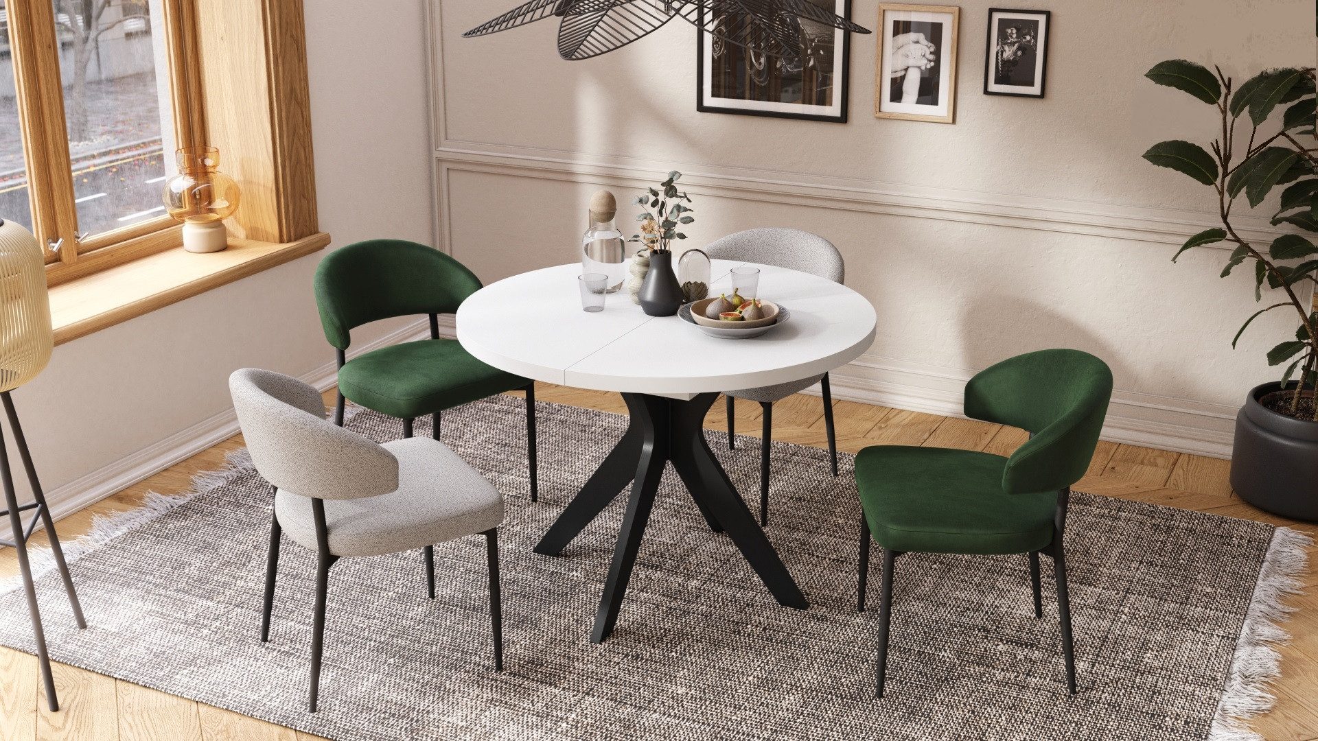 designimpex Esstisch Design Esstisch Renzo ausziehbar günstig online kaufen