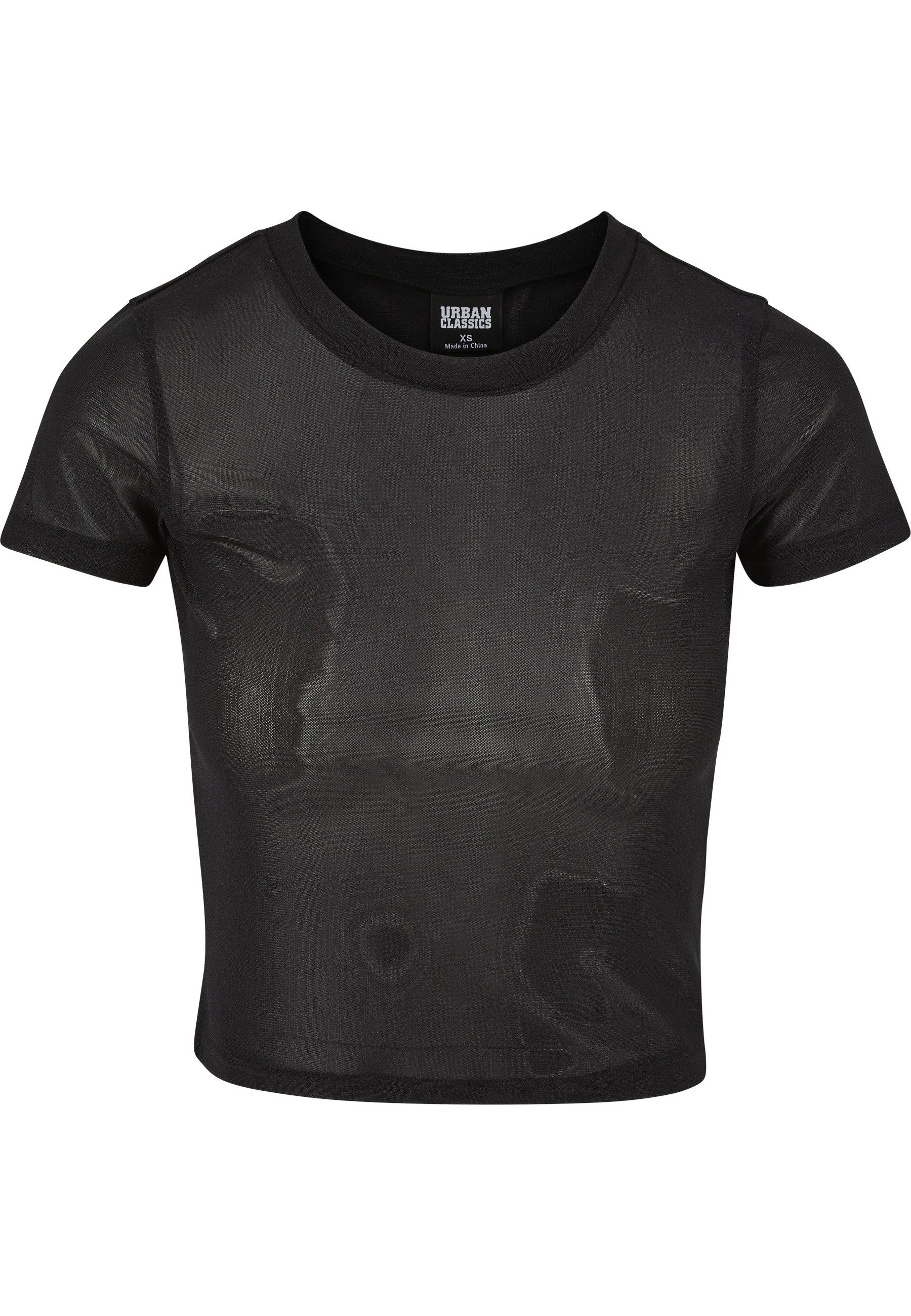 T-Shirt Urban Classics Damen Ladies Short Mesh Tee