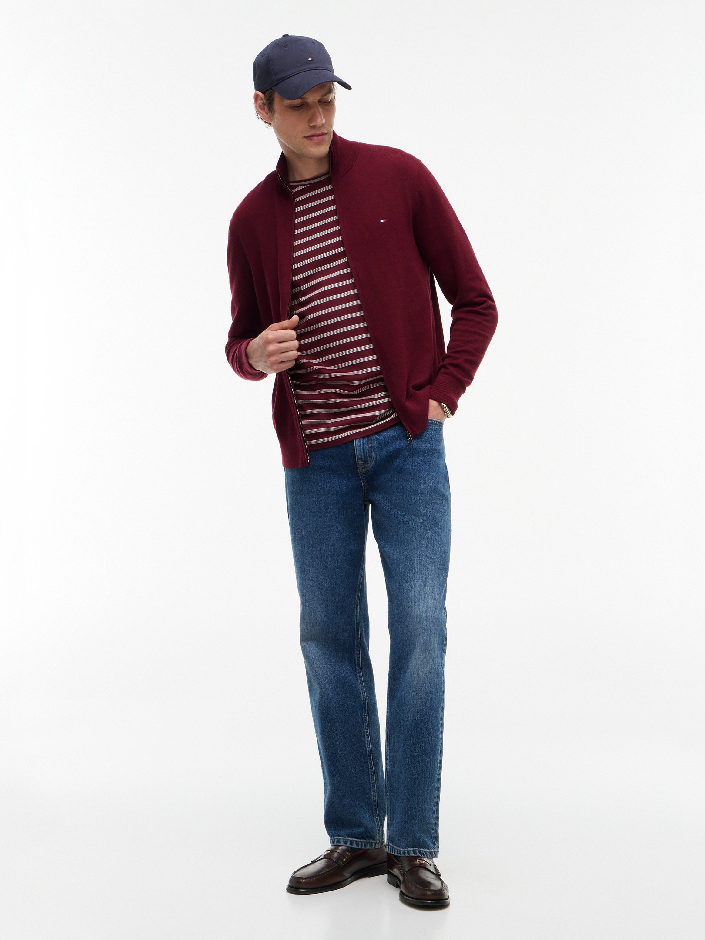 Tommy Hilfiger Cardigan PIMA ORG CTN CASHMERE ZIP THRU – Bild 4 von 5
