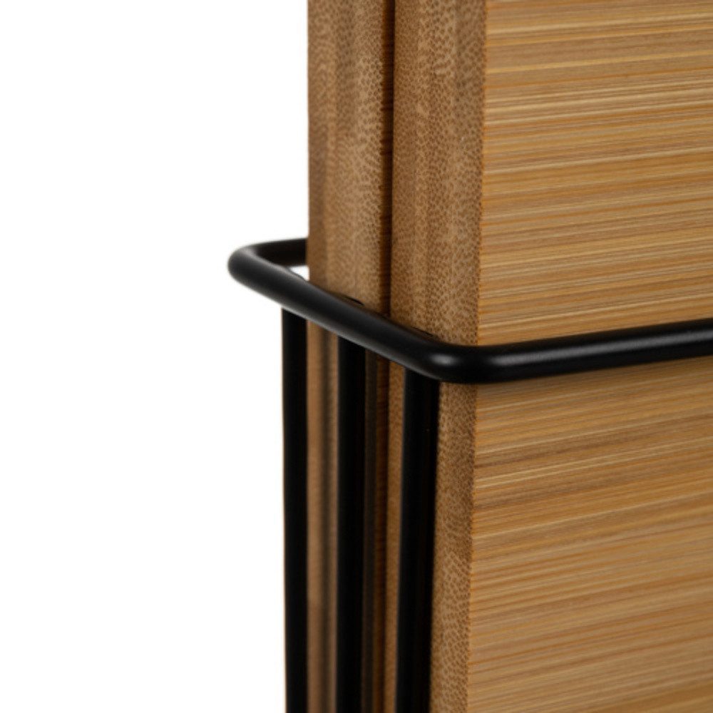 Ruhhy Schneidebrett Küchenbrett Servierbrett Bambusbrett, Bambus, (Spar-Set, 4-St., 28x20x1,2 cm robust) – Bild 3 von 5