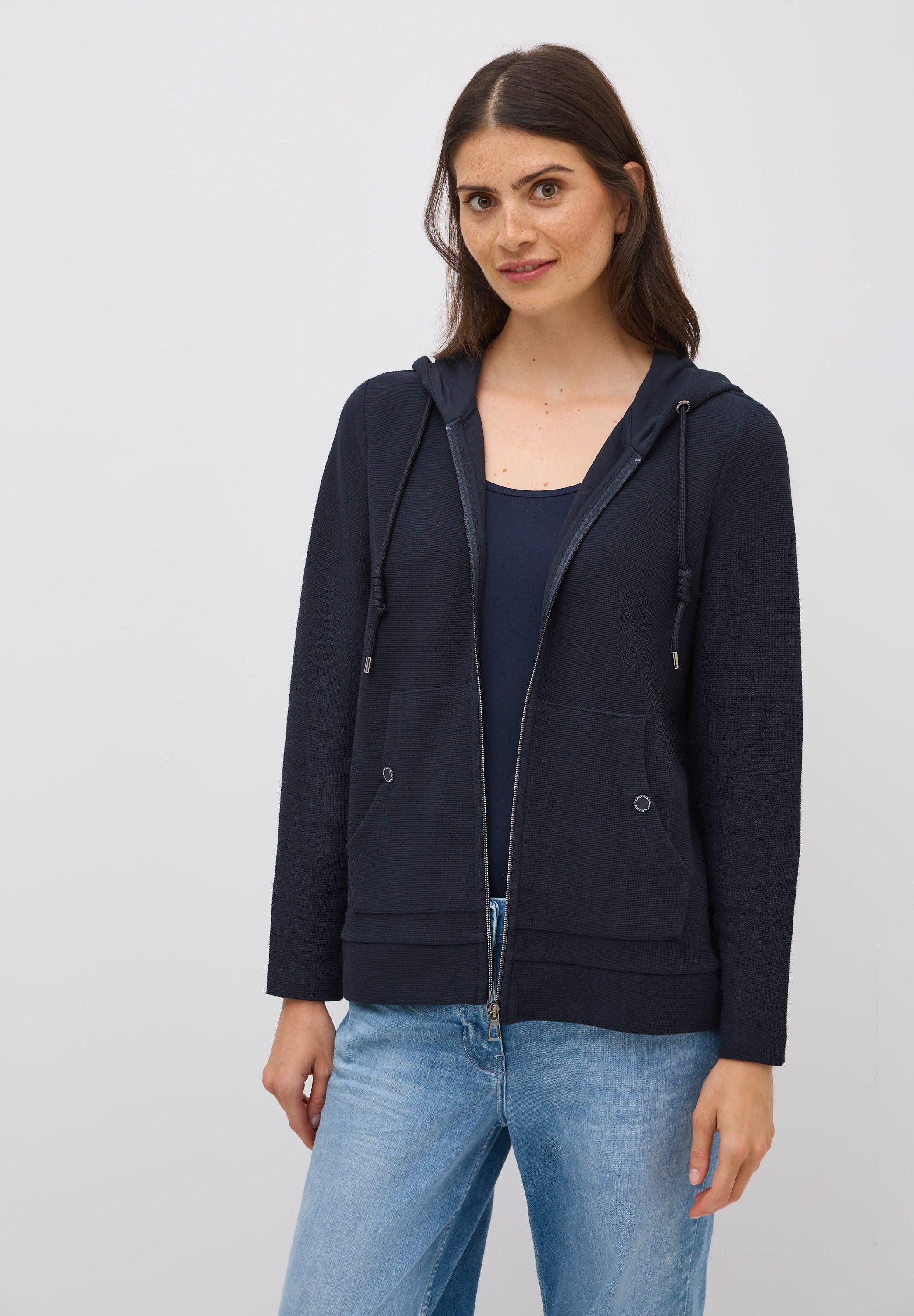 Cecil Sweatjacke mit Kängurutasche günstig online kaufen