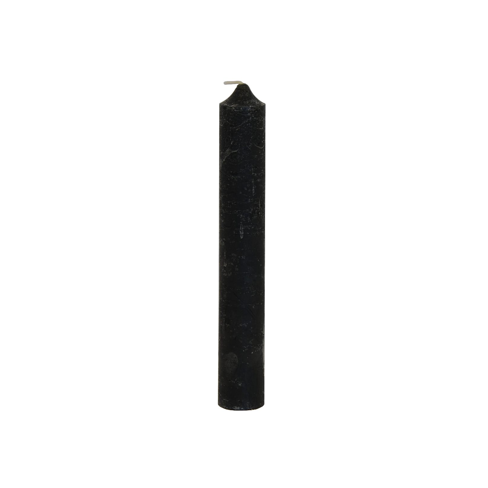 B&S Spitzkerze Rustikale Stabkerze durchgefärbt black günstig online kaufen
