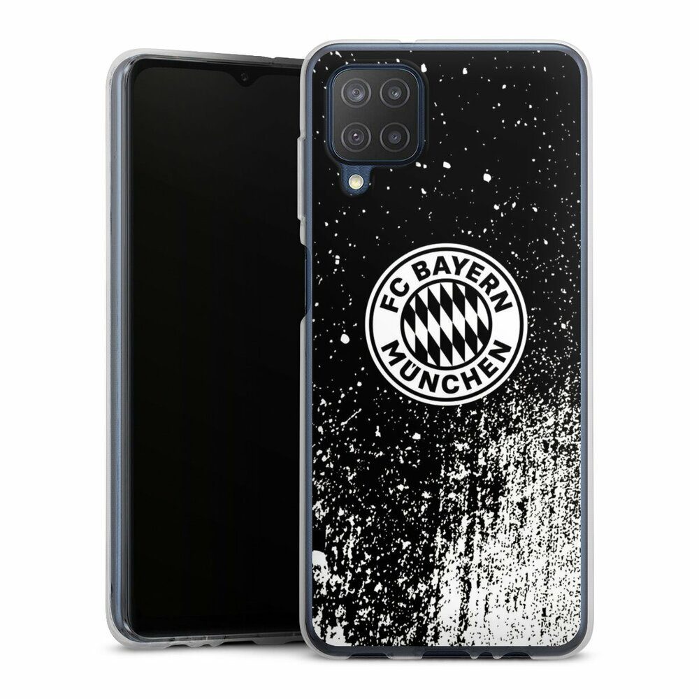Handyhülle FC Bayern München Offizielles Lizenzprodukt FCB Splatter Schwarz - FCB
