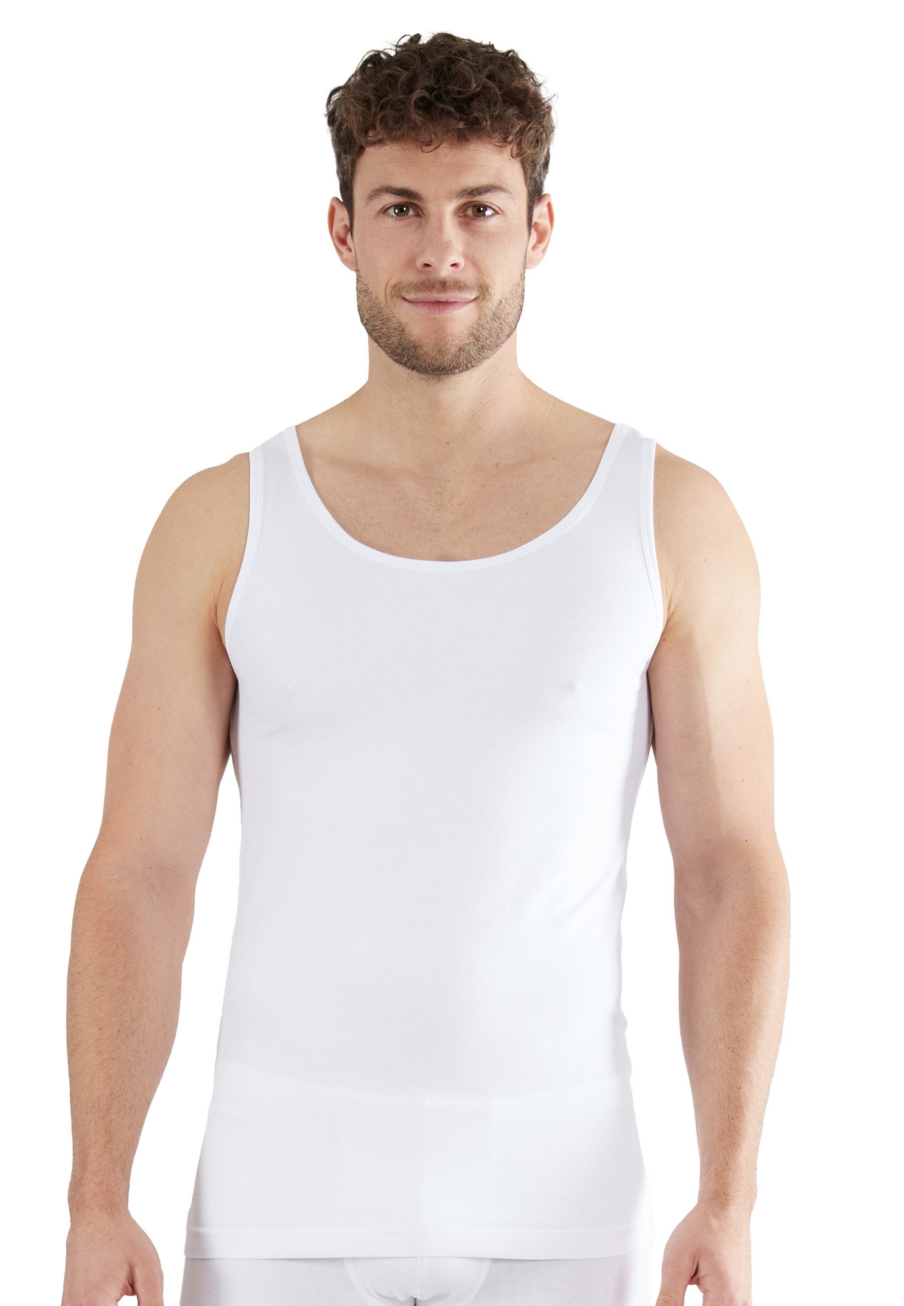 bugatti Unterhemd BUGATTI Herren Tank-Top weiß uni (1-St) günstig online kaufen