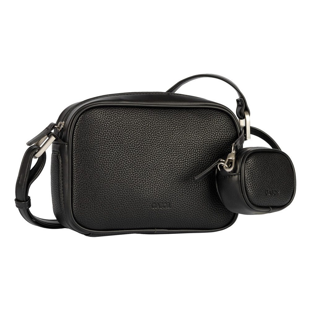 Gabor Handtasche Devika (Set, 2-tlg., Mini-Taschenanhänger), runde Formen sowie dekorative Seitenakzente mit Mini-Taschenanhänger