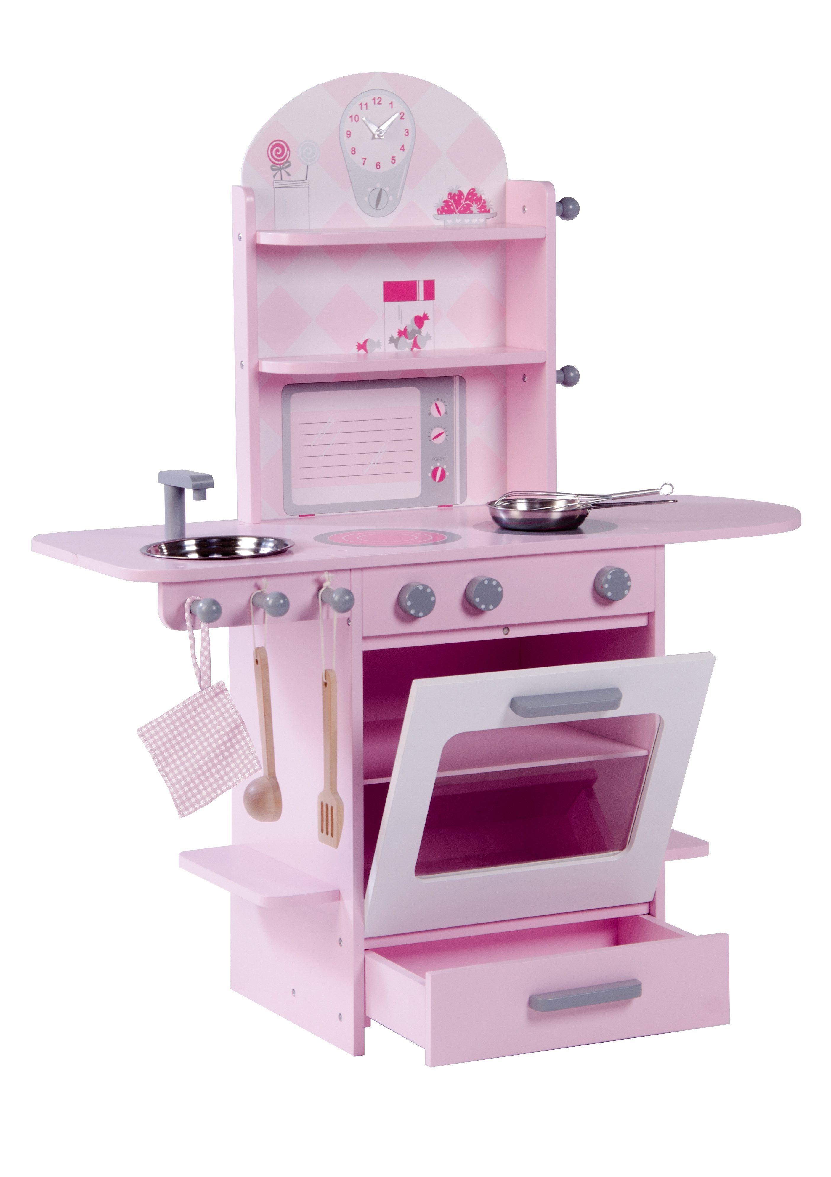 roba® Spielküche Rosa Holz