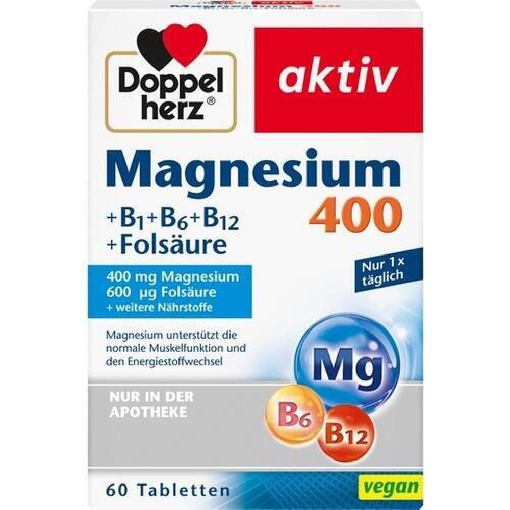 Doppelherz DOPPELHERZ Magnesium 400 mg Tabletten 60 Stück Tabletten