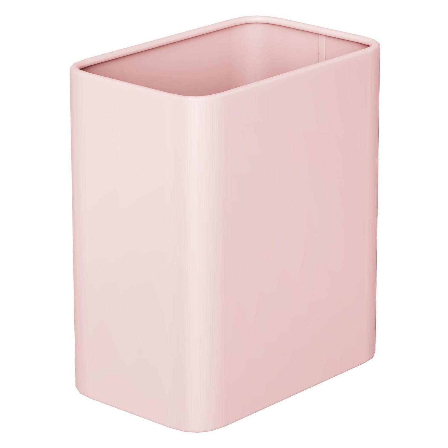 LuxusKollektion Kosmetikeimer Mülleimer Bad klein rosa Metall modern 8L