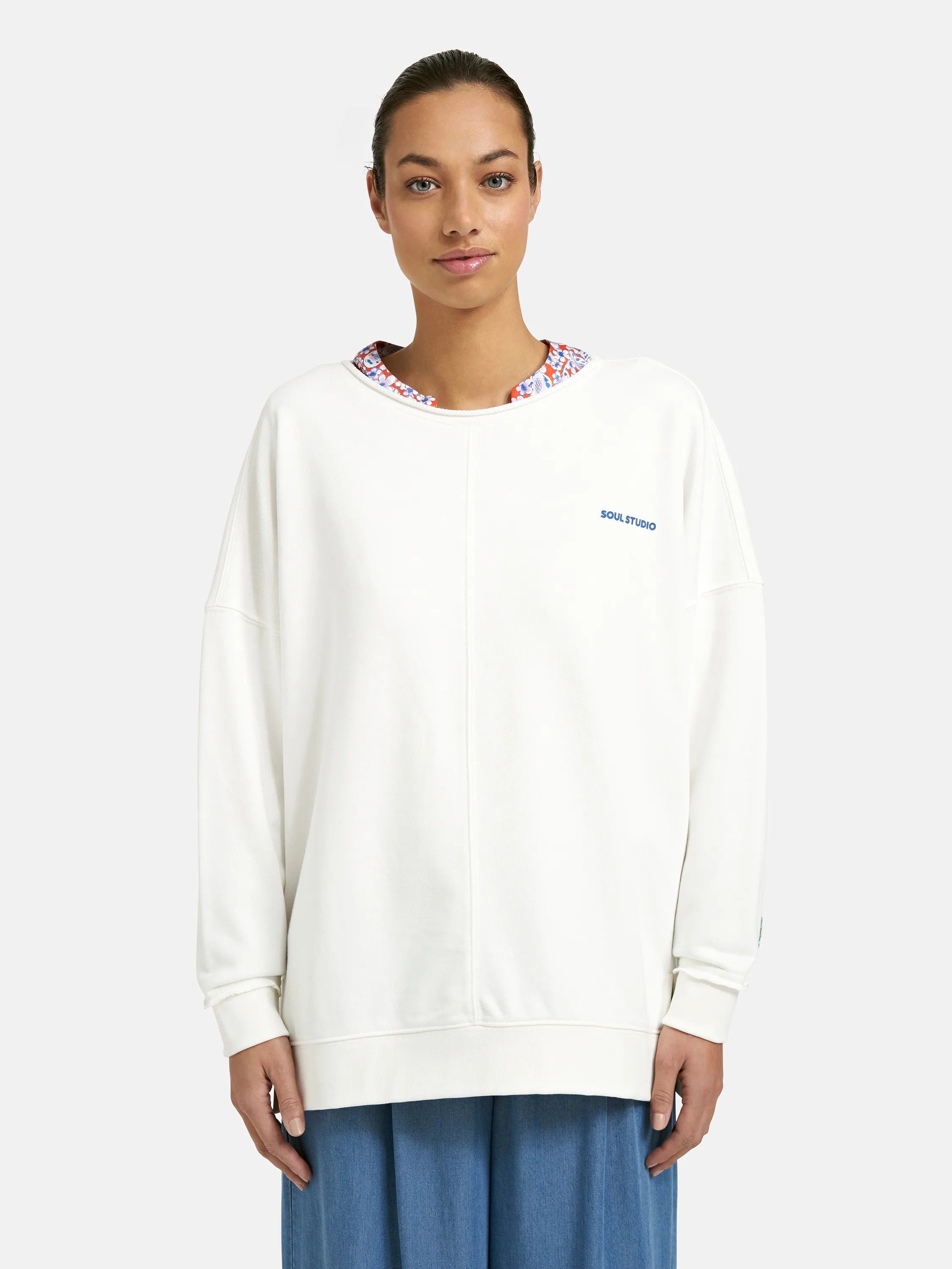 Smith & Soul Sweatshirt mit Aufnähern, oversize