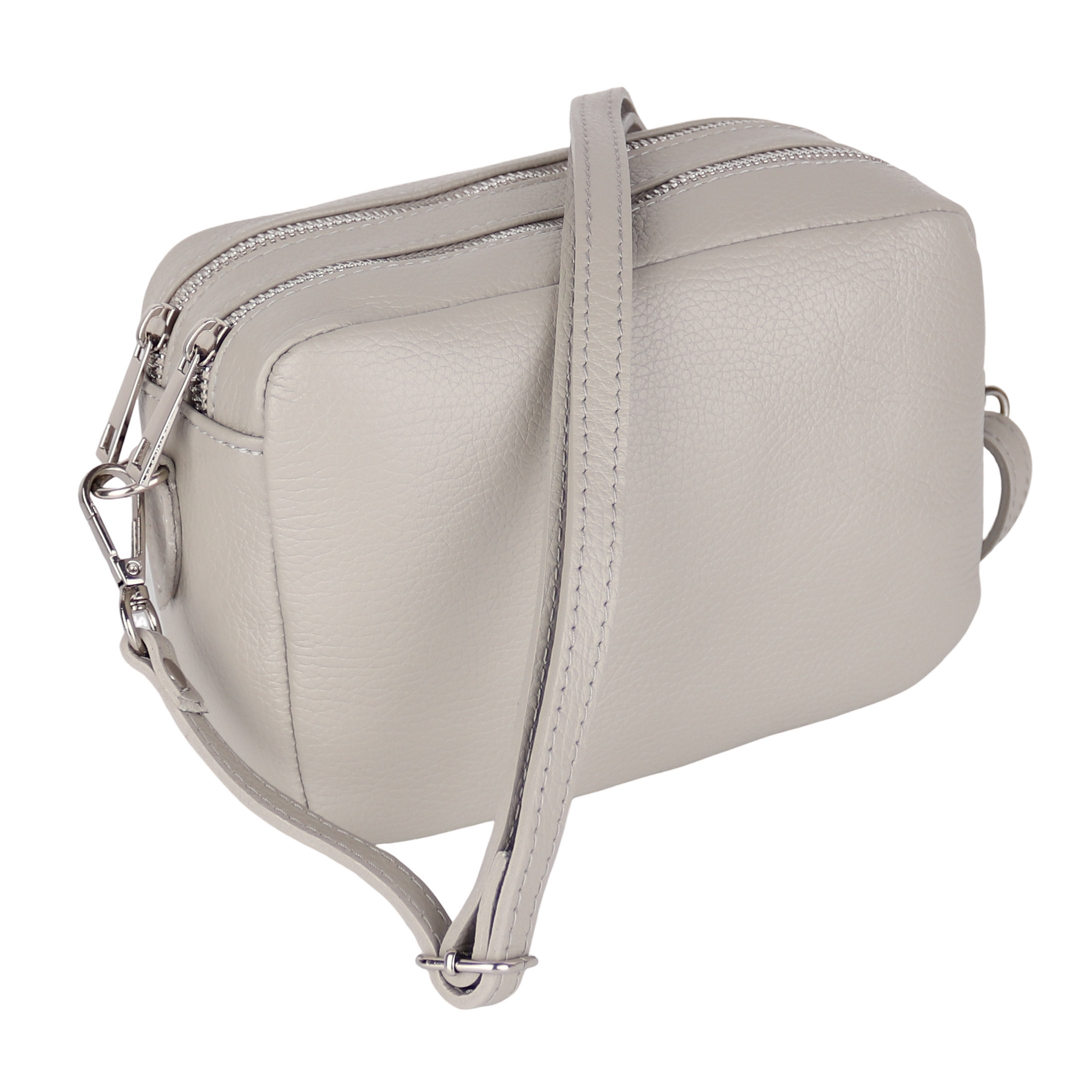 Umhängetasche Damen, Crossbody Bag, Echtleder Made in Italy