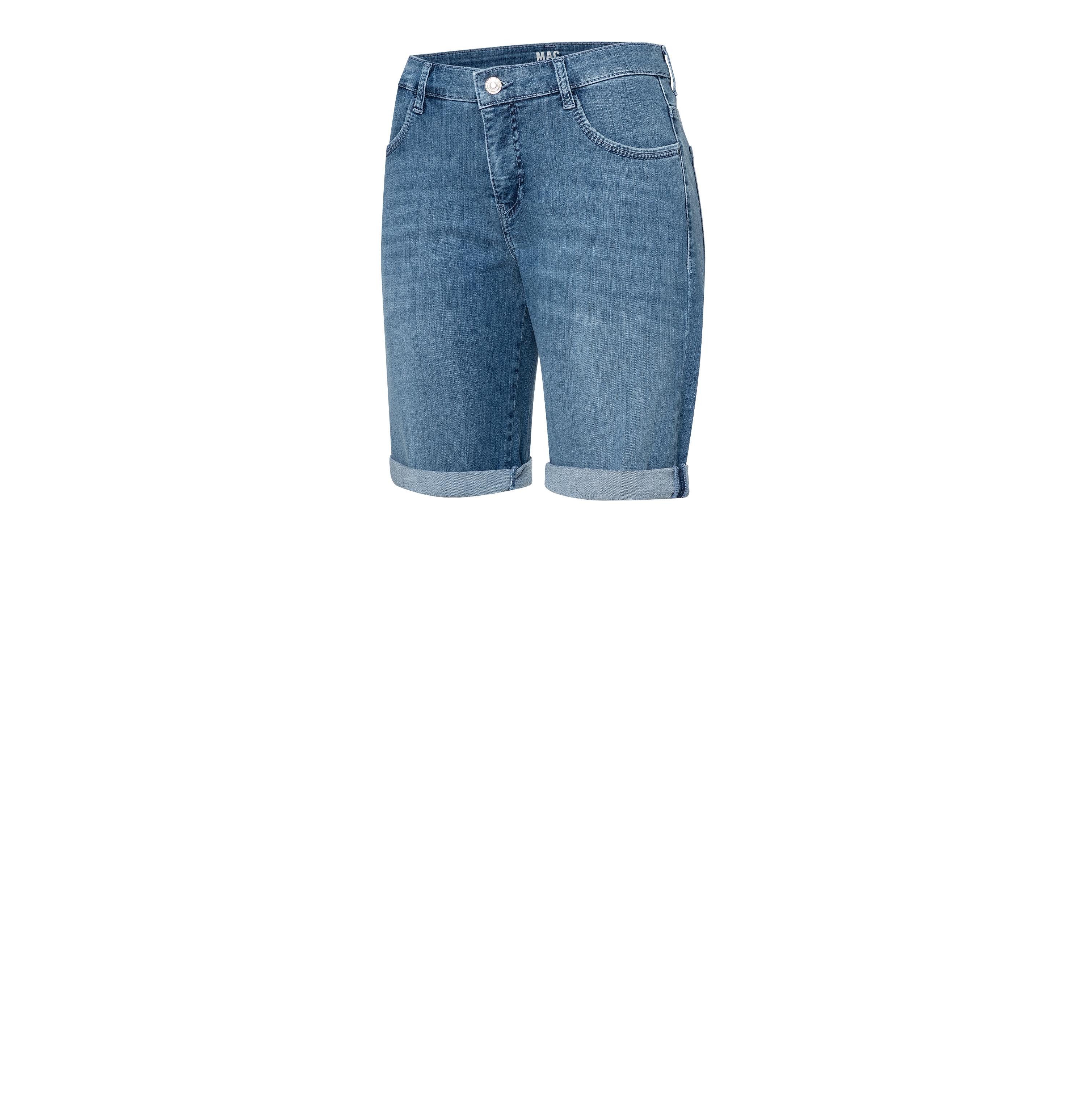 MAC Stretch-Jeans MAC SHORTY commercial summer blue wash 2387-90-0393L D531