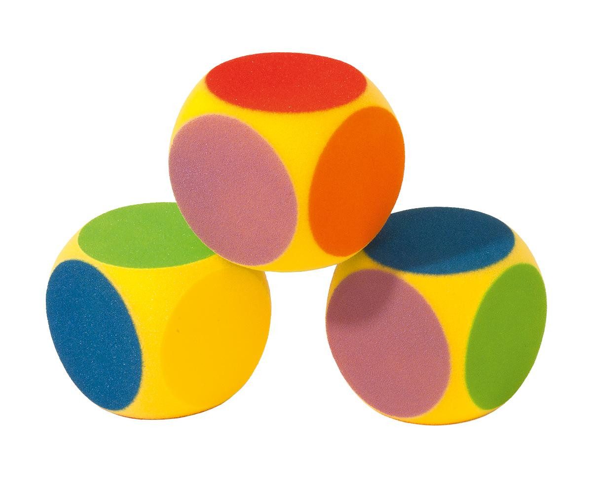 Volley Lernspielzeug Schaumstoff-Farben-Würfel - Farbwürfel - bunter Spielwürfel