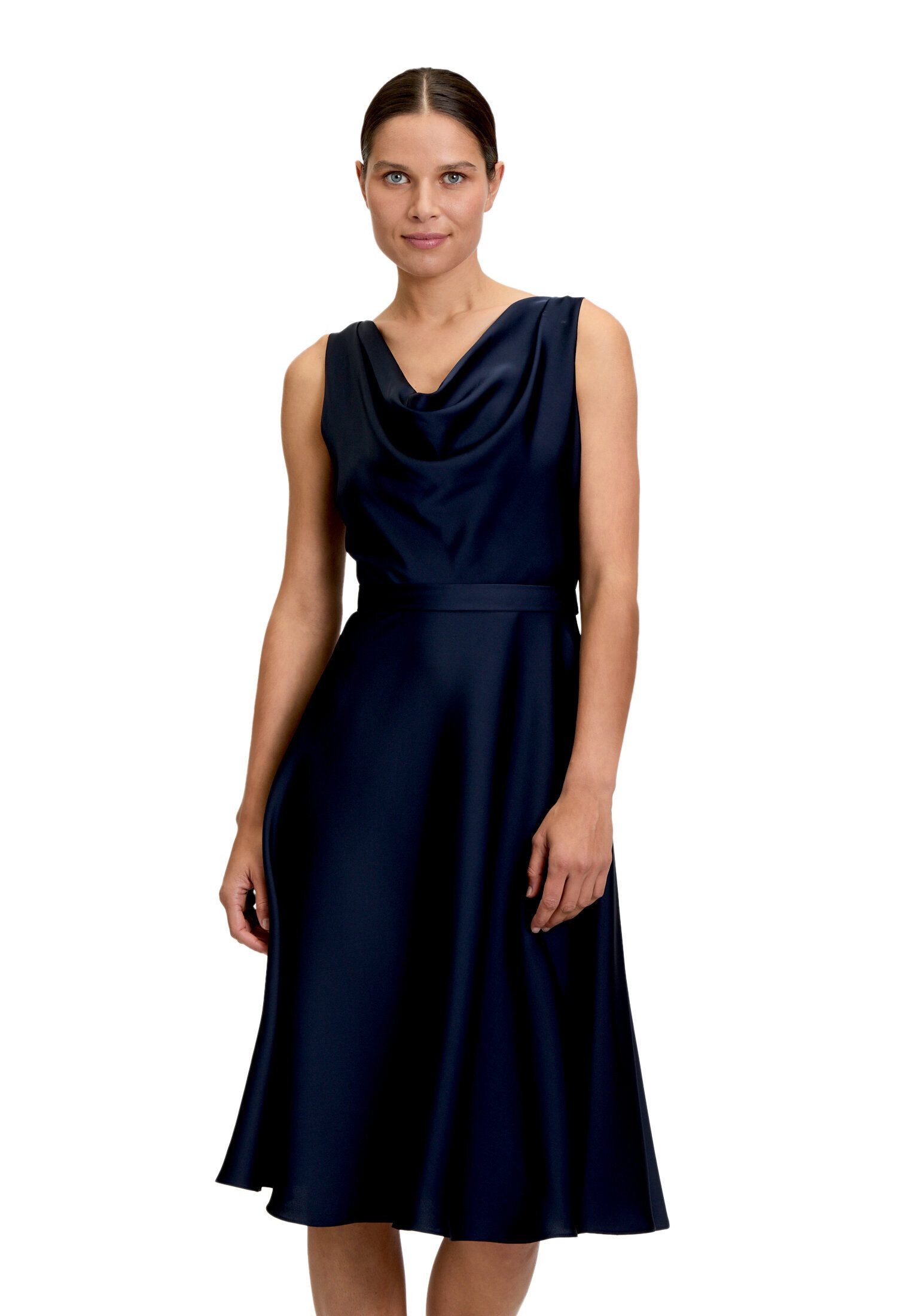 Vera Mont Cocktailkleid Damen mit Wasserfallausschnitt Form