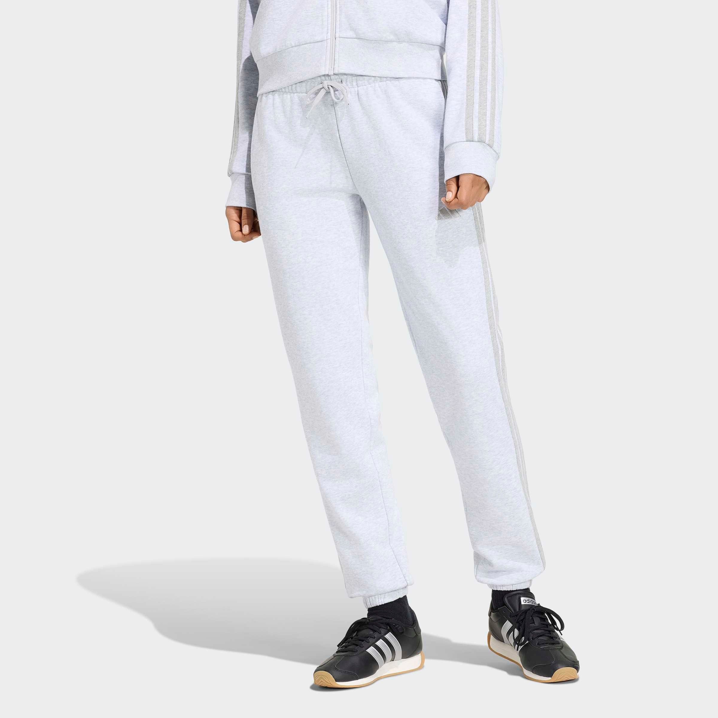 adidas Sportswear Sporthose ESSENTIALS 3-STREIFEN FRENCH TERRY CUFFED Reguläre Passform, mittelhoher Bund, weiches French Terry Material