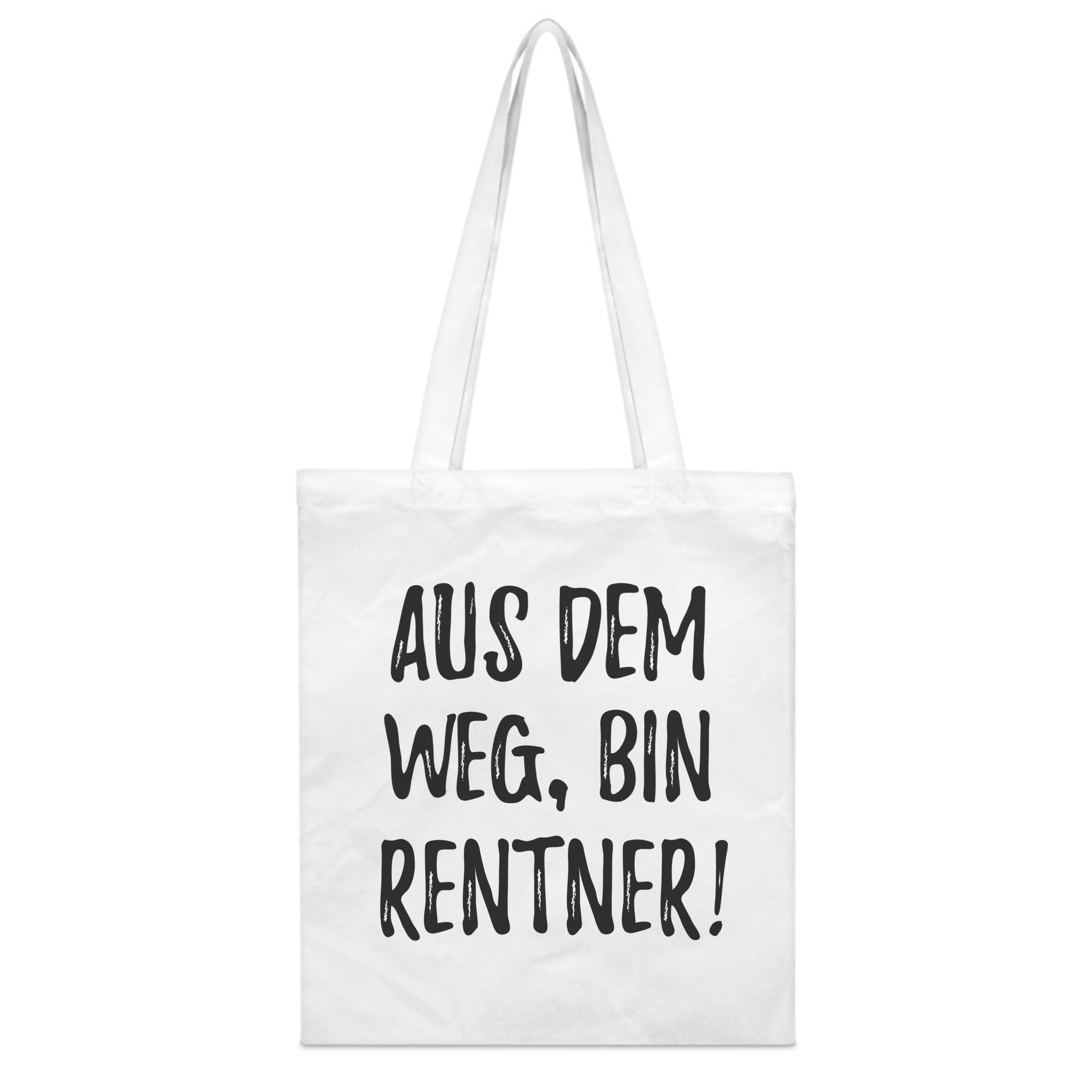 Tragetasche mit Spruch 'Rentner' - Stoffbeutel