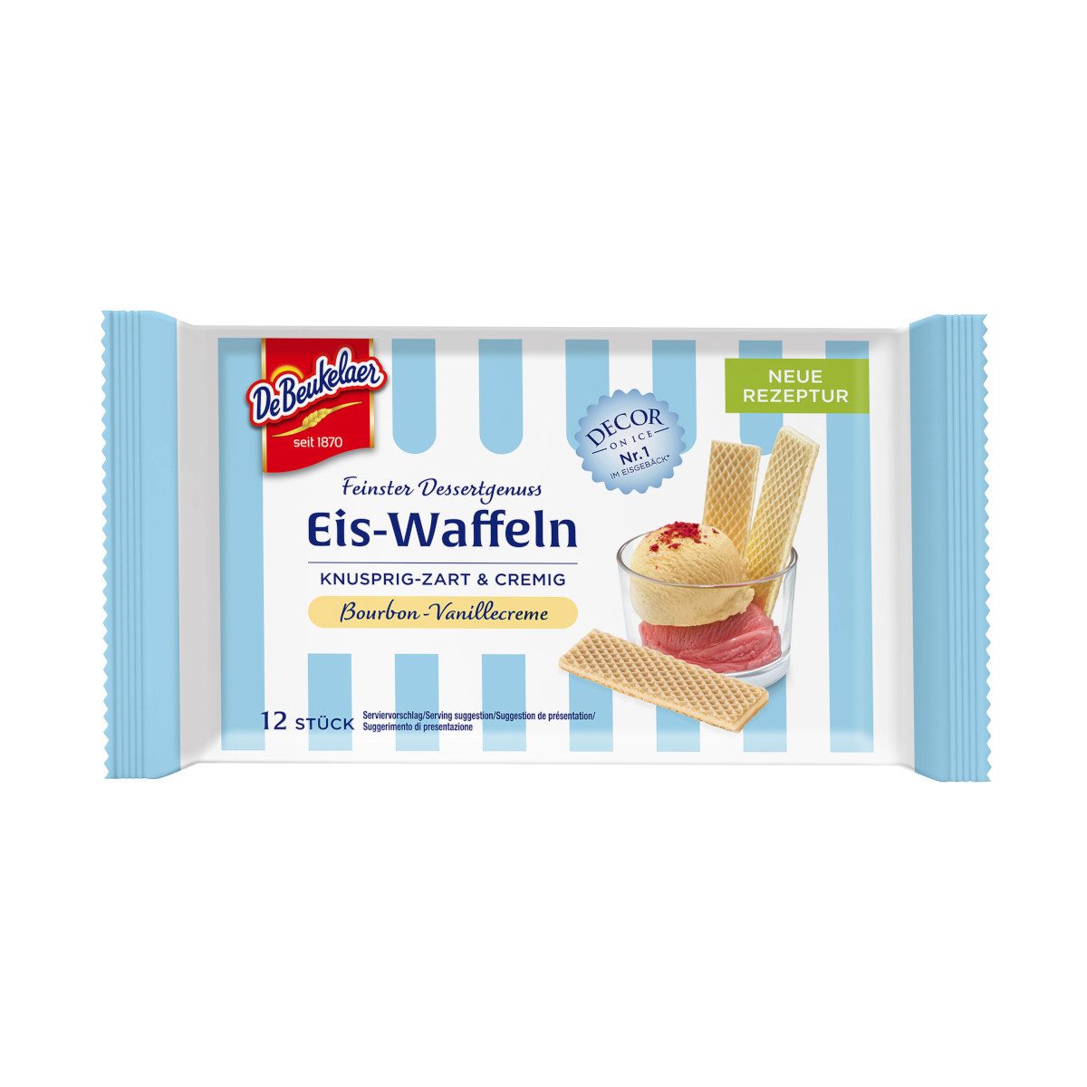 De Beukelaer Kekse, De Beukelaer Eis-Waffeln Bourbon-Vanillecreme Packung 50g