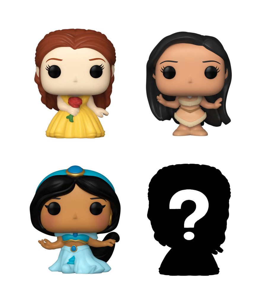 Funko Merchandise-Figur Disney Princesses Bitty POP! Vinyl Figuren 4er-Pack Belle 2,5 cm