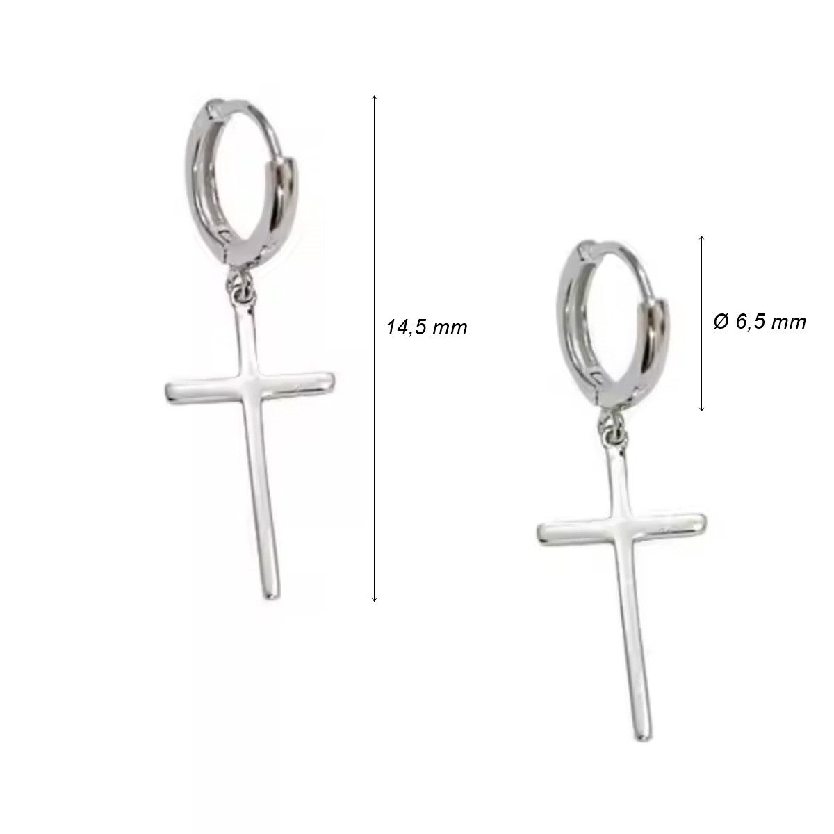 ELLAWIL Paar Creolen Ohrschmuck Ohrstecker Damenohrringe Creole Kreuzanhäng günstig online kaufen