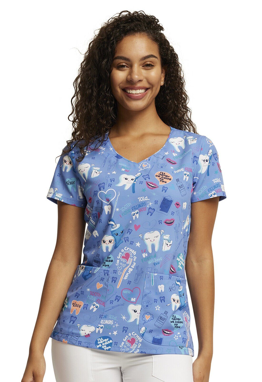 Funktionsbluse Bunt bedruckter Damen Kasack "Fillings 4 you"
