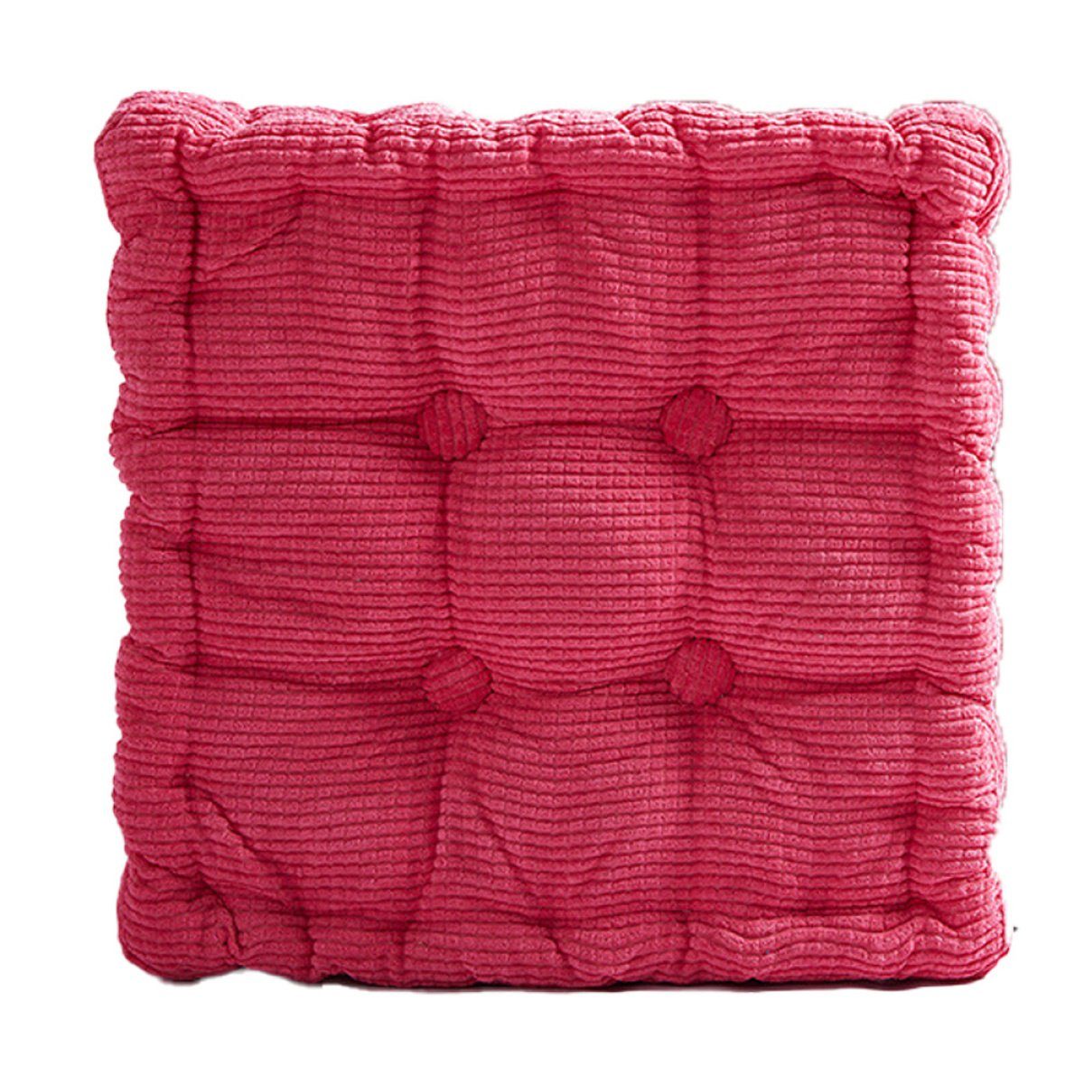 Juoungle Sitzkissen Rutschfeste Memory-Schaum-Stuhlpolster für Esszimmerstühle rosarot