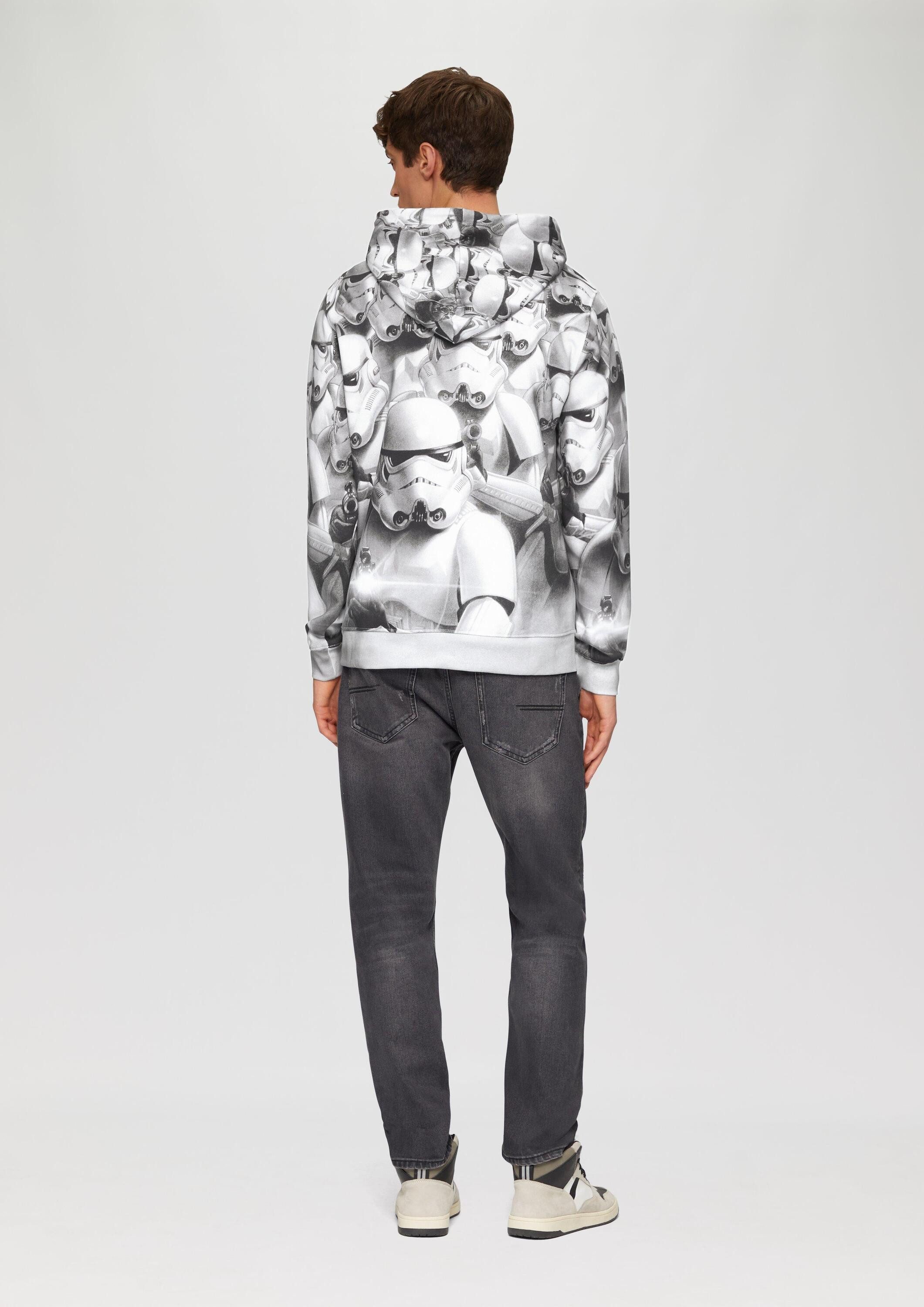 s.Oliver Sweatshirt Sweatshirt Hoodie mit Starwars®-Artwork