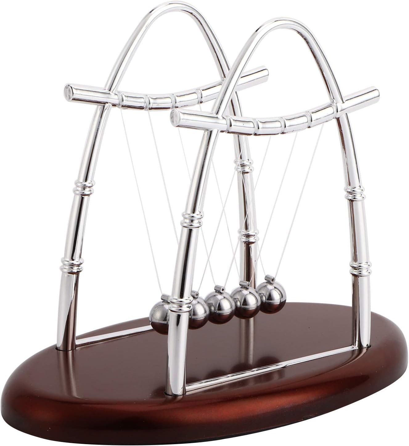 FELIXLEO Wanddekoobjekt Qcwwy Newtons Cradle Stahlkugeln Physikunterricht Schreibtischdeko (1 St)
