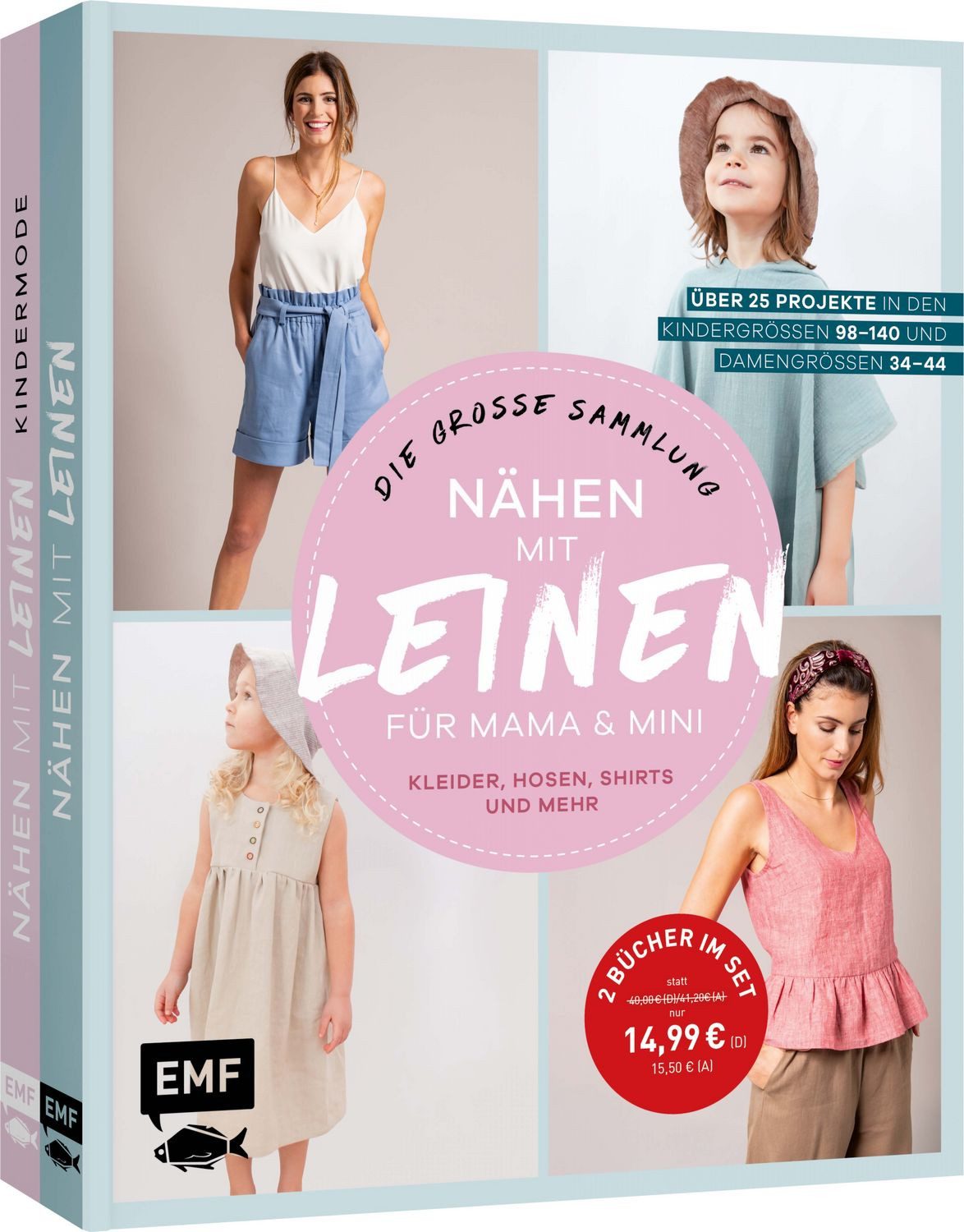Nähen mit Leinen für Mama und Mini – die große Sammlung mit über 25 Pr / Julia Feichtinger, Tatiana Anninskaia, Kleider, Hosen, Shirts und mehr in den Kindergrößen 98–140 und Damengrößen 34–44