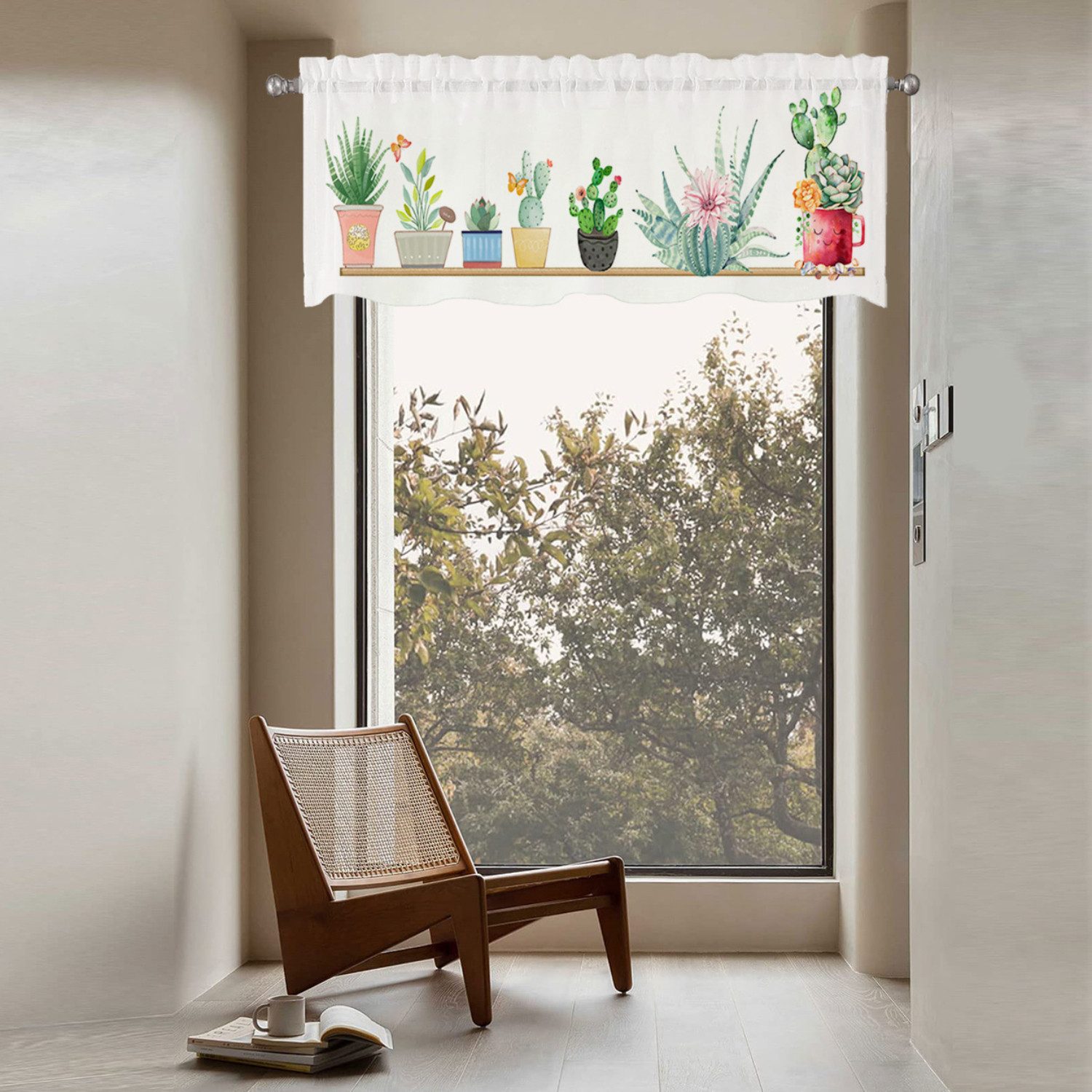 BYSURE Scheibengardine (1 St), Stangendurchzug, blickdicht, Bistrogardine K günstig online kaufen