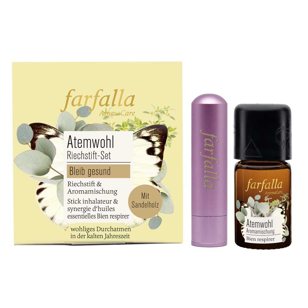 Farfalla Duftöl Riechstift Set - Atemwohl Bleib gesund
