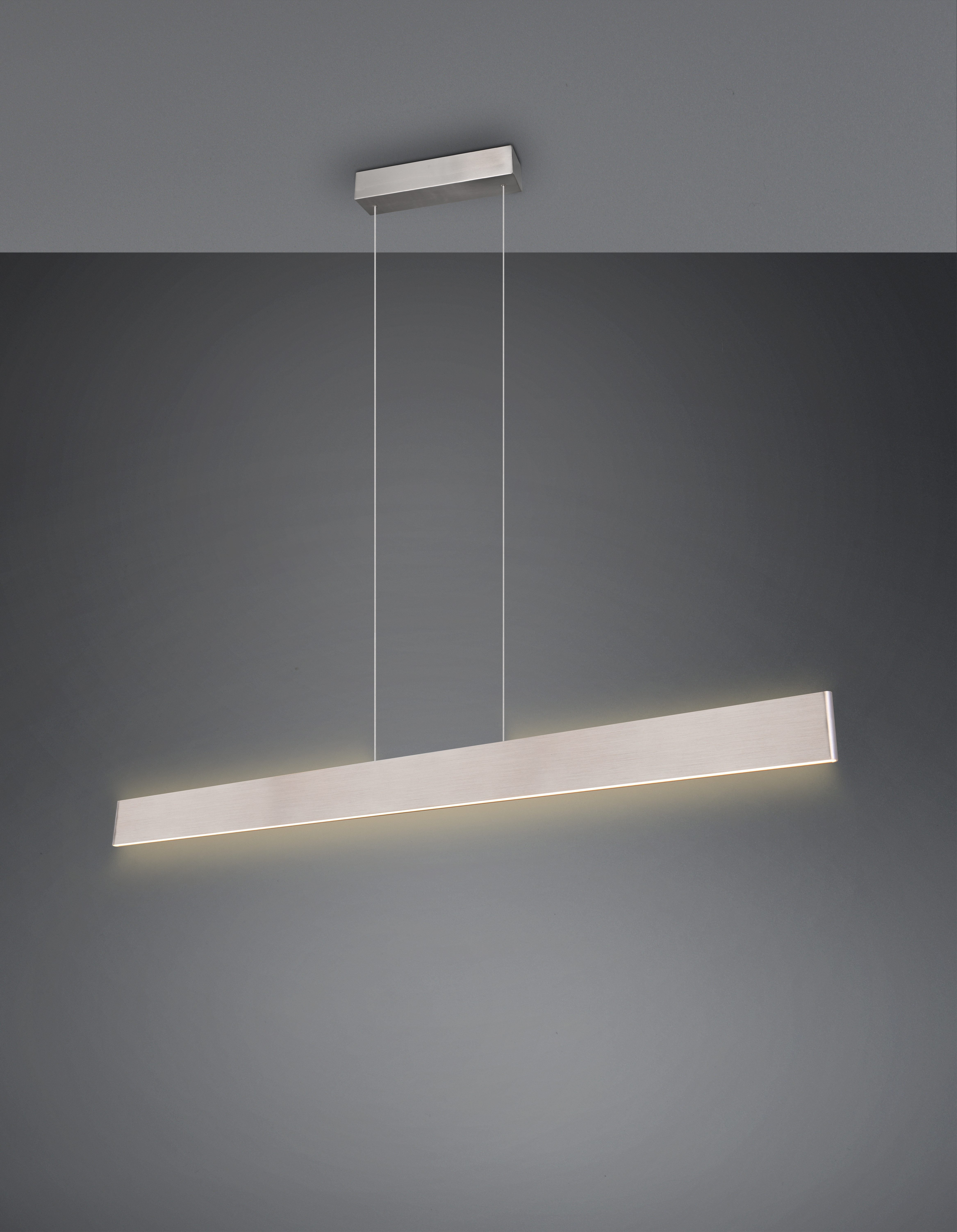 TRIO Leuchten LED Pendelleuchte GALWAY, 35W LED Hängelampe 4200 Lumen, CCT Lichtfarbe einstellbar, Dimmfunktion, LED fest integriert, Farbwechsler, warmweiß - kaltweiß, LiftMe-Funktion 60-150cm Höhe, Touch Dimmer, up-and-down Licht