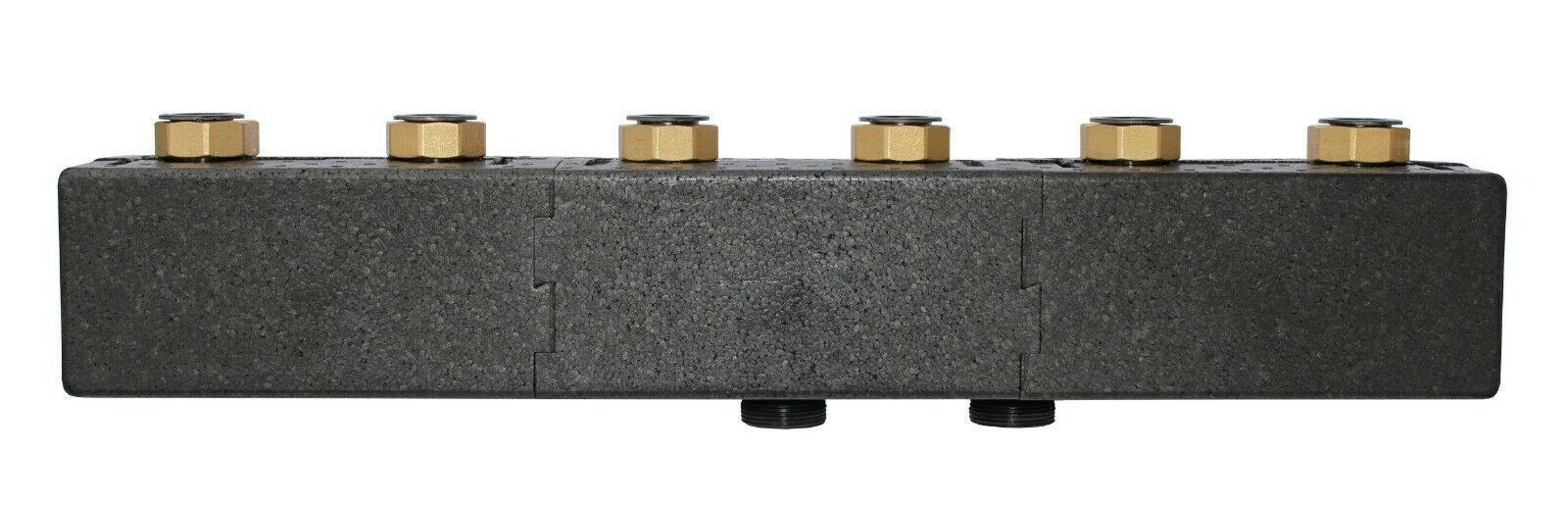 Environ Fußbodenheizung Verteilerbalken DN25 für Pumpengruppen 2 bis 5 fach - Verteilerbalken