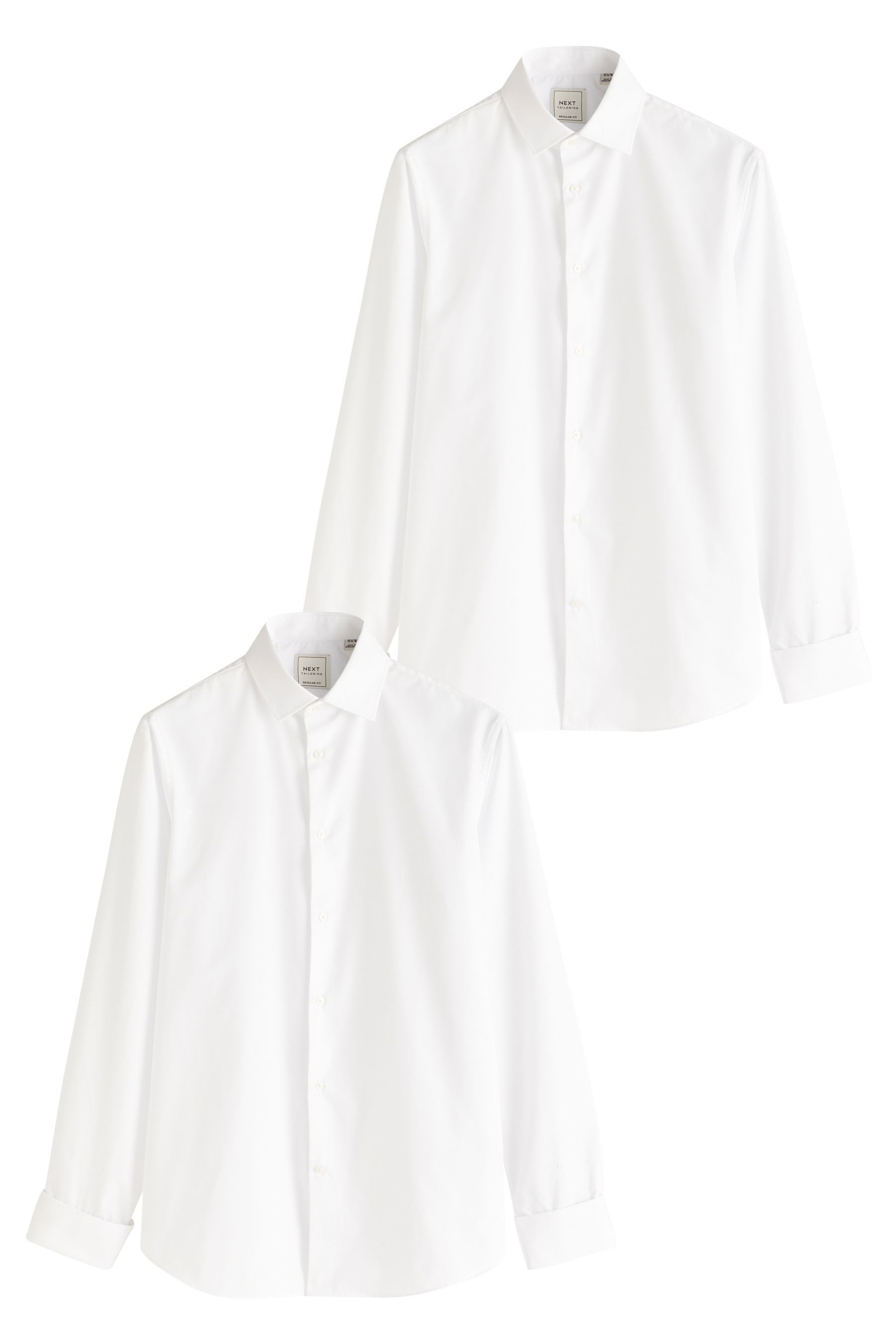 Langarmhemd Pflegeleichtes Regular Fit Langarmhemd, 2er-Pack