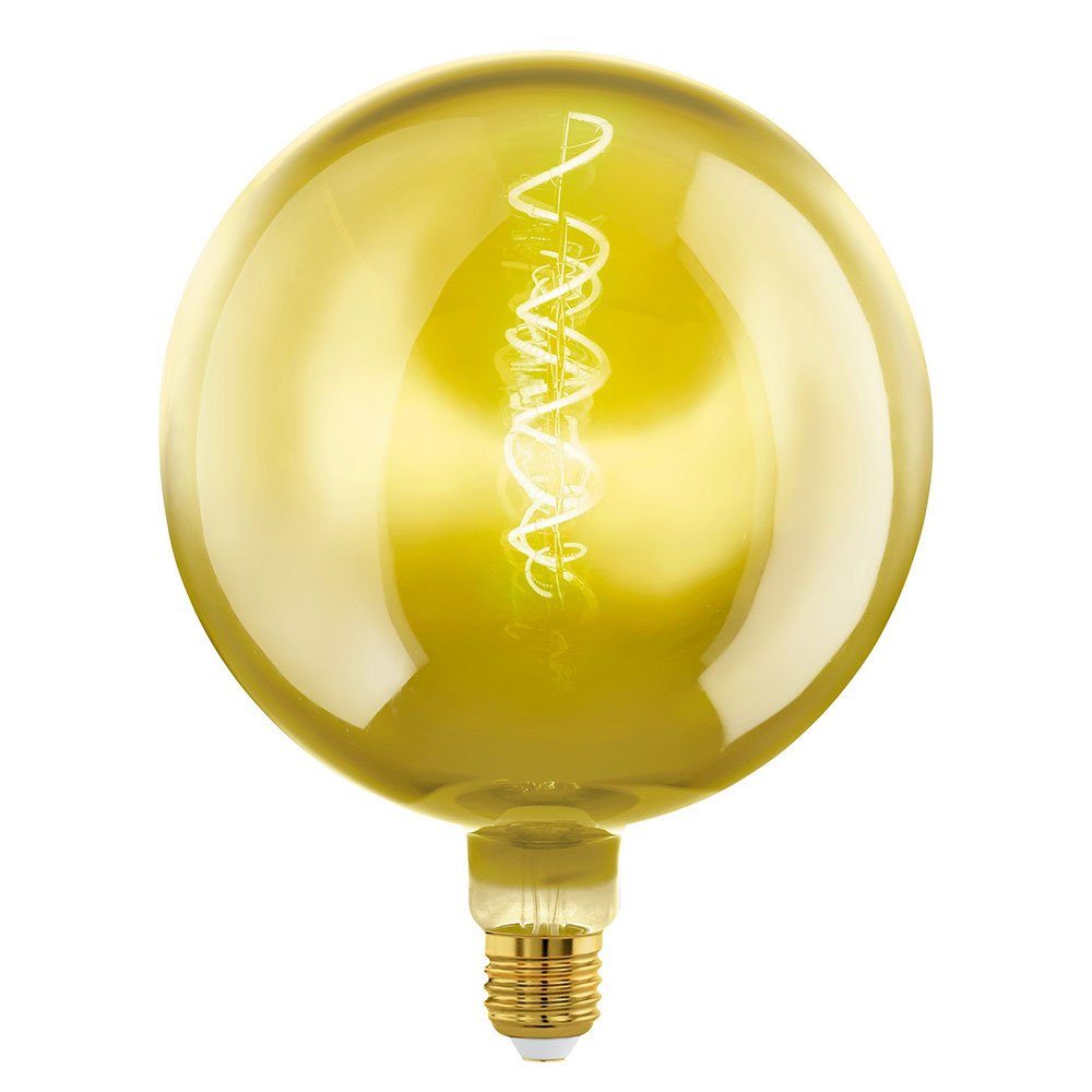 EGLO LED-Leuchtmittel Spiral Filament Globe G200 4W E27 Gold 40lm 1900K, extra warmweiß