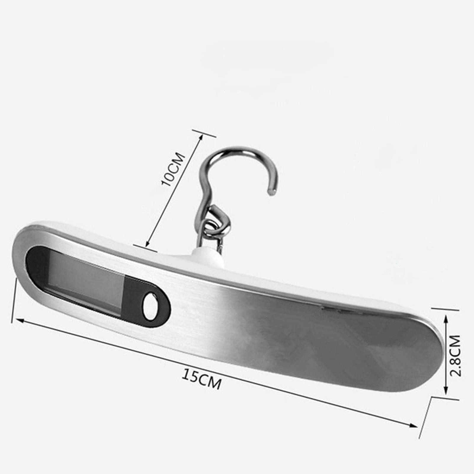 VERCO Kofferwaage Digital mit LCD Display, Tragkraft 50 kg, (KG), Gepäckwaage Hängewaage Reisewaage Handwaage Paketwaage