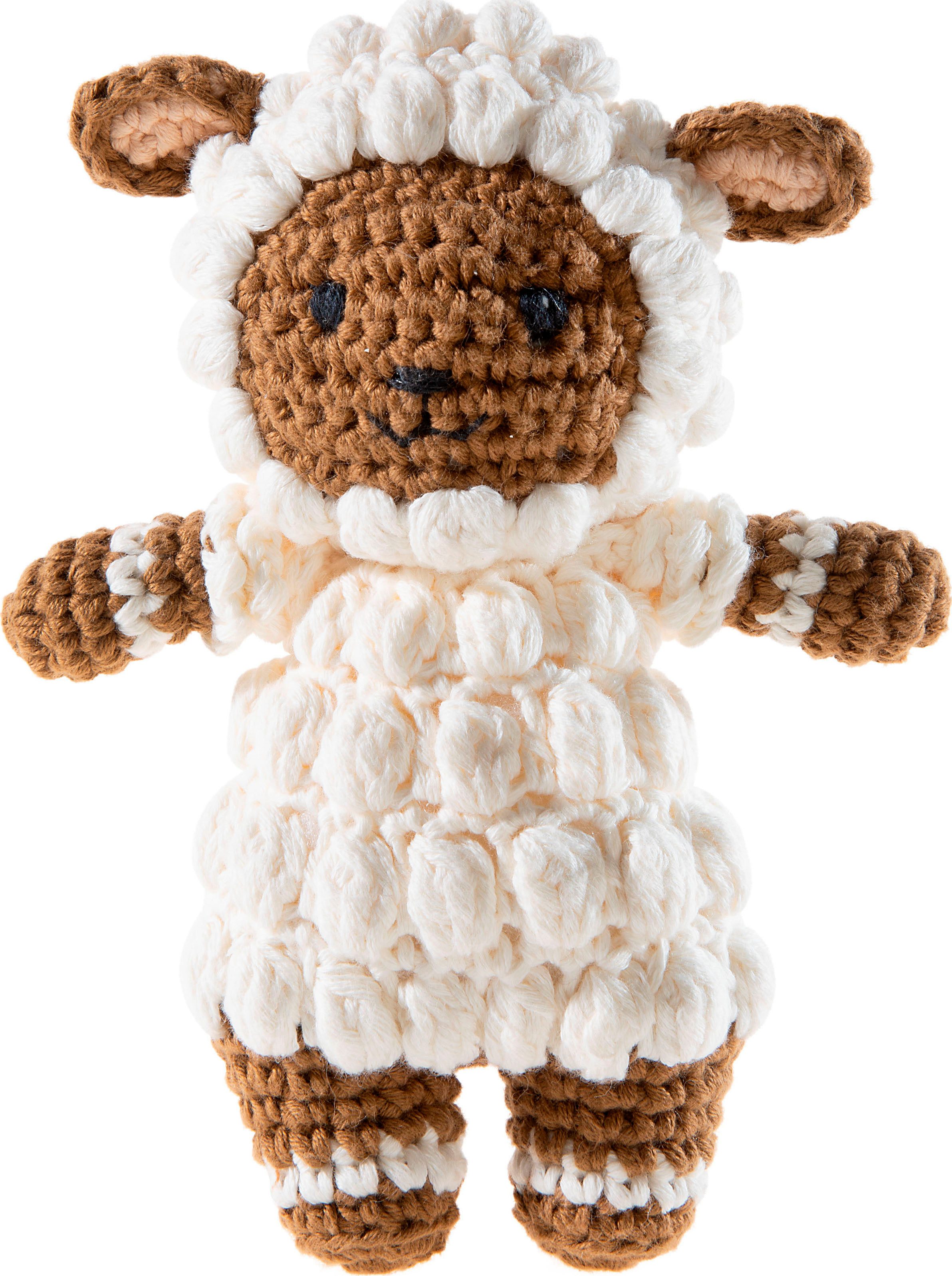 Heunec® Kuscheltier Crochi, Häkel-Freund Lamm