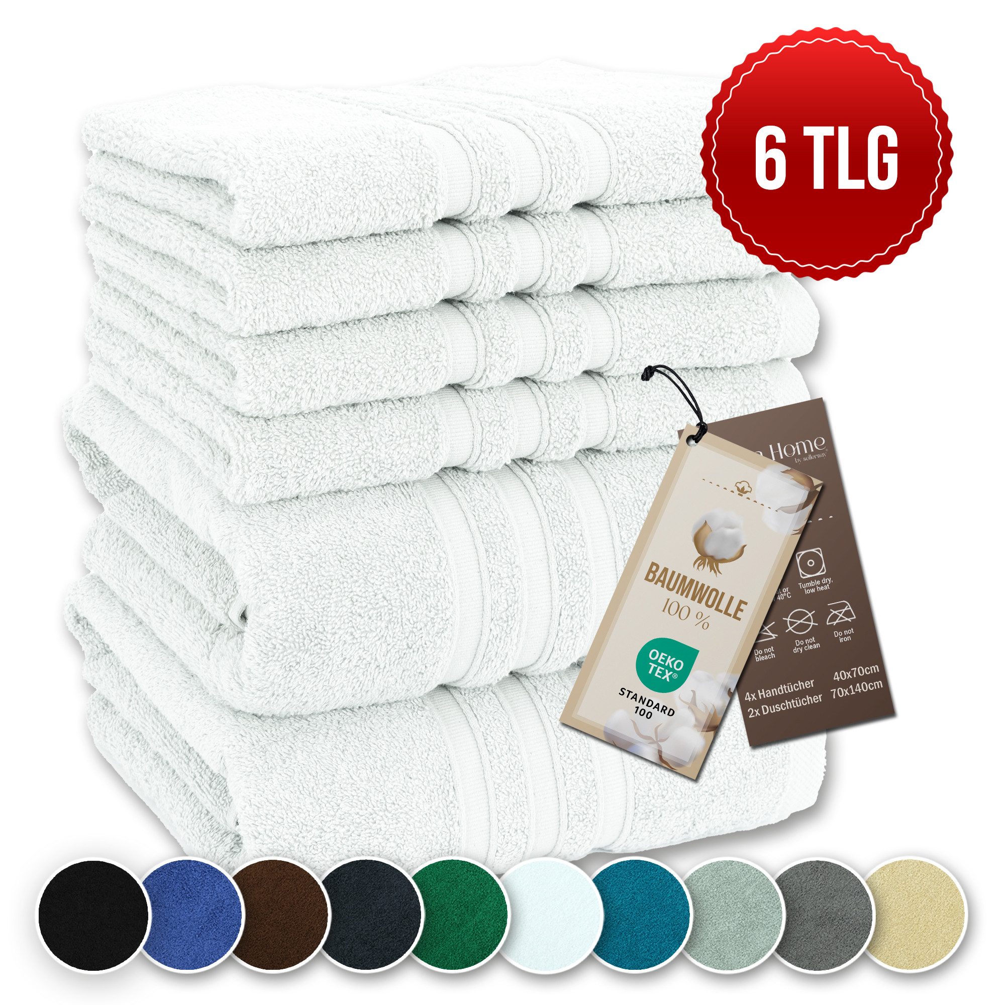 Veluna Home Badetücher Duschtücher Set, Duschtücher günstig online kaufen