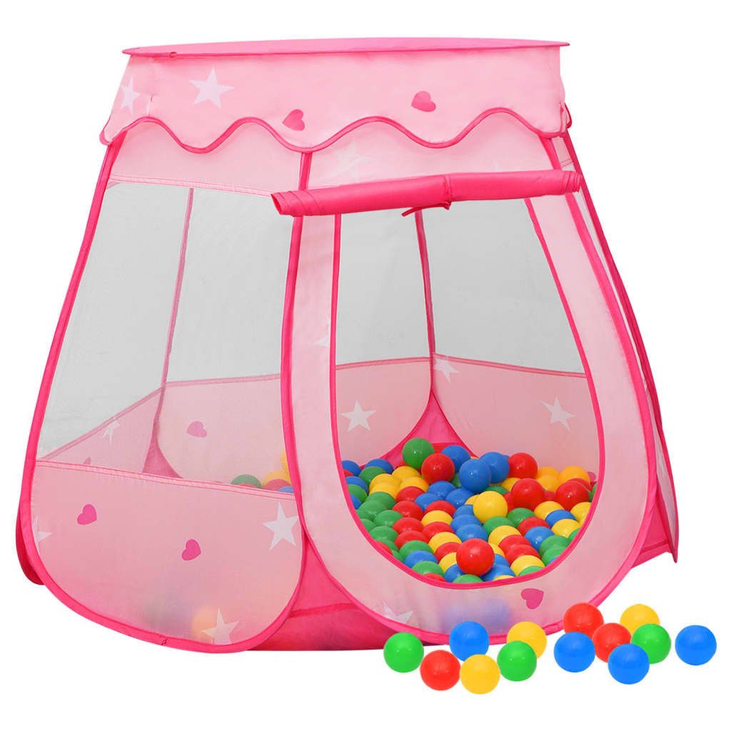 vidaXL Spielzelt NA Kinder-Spielzelt Rosa 102x102x82 cm Bällebad