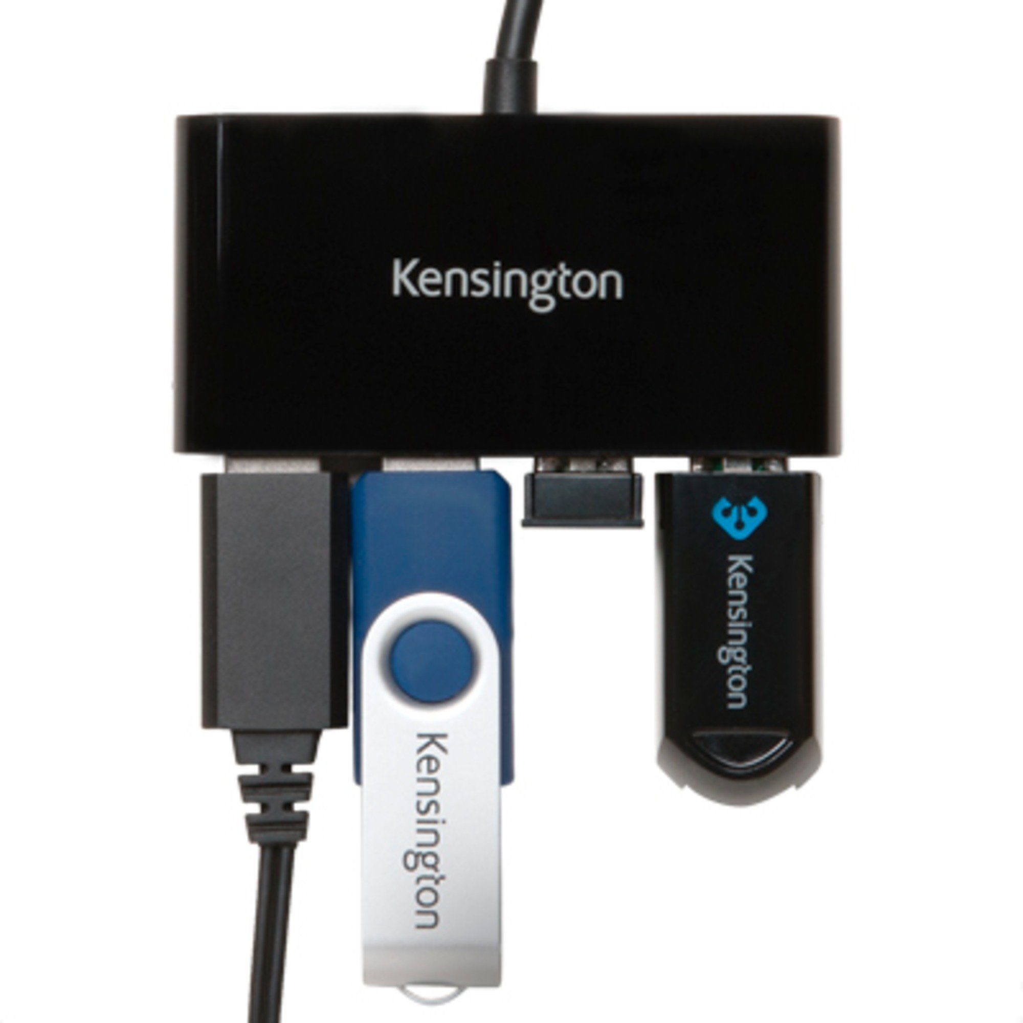 (4x 4-Port USB KENSINGTON Hub, USB Kensington 3.0 USB-Hub, USB-Kabel