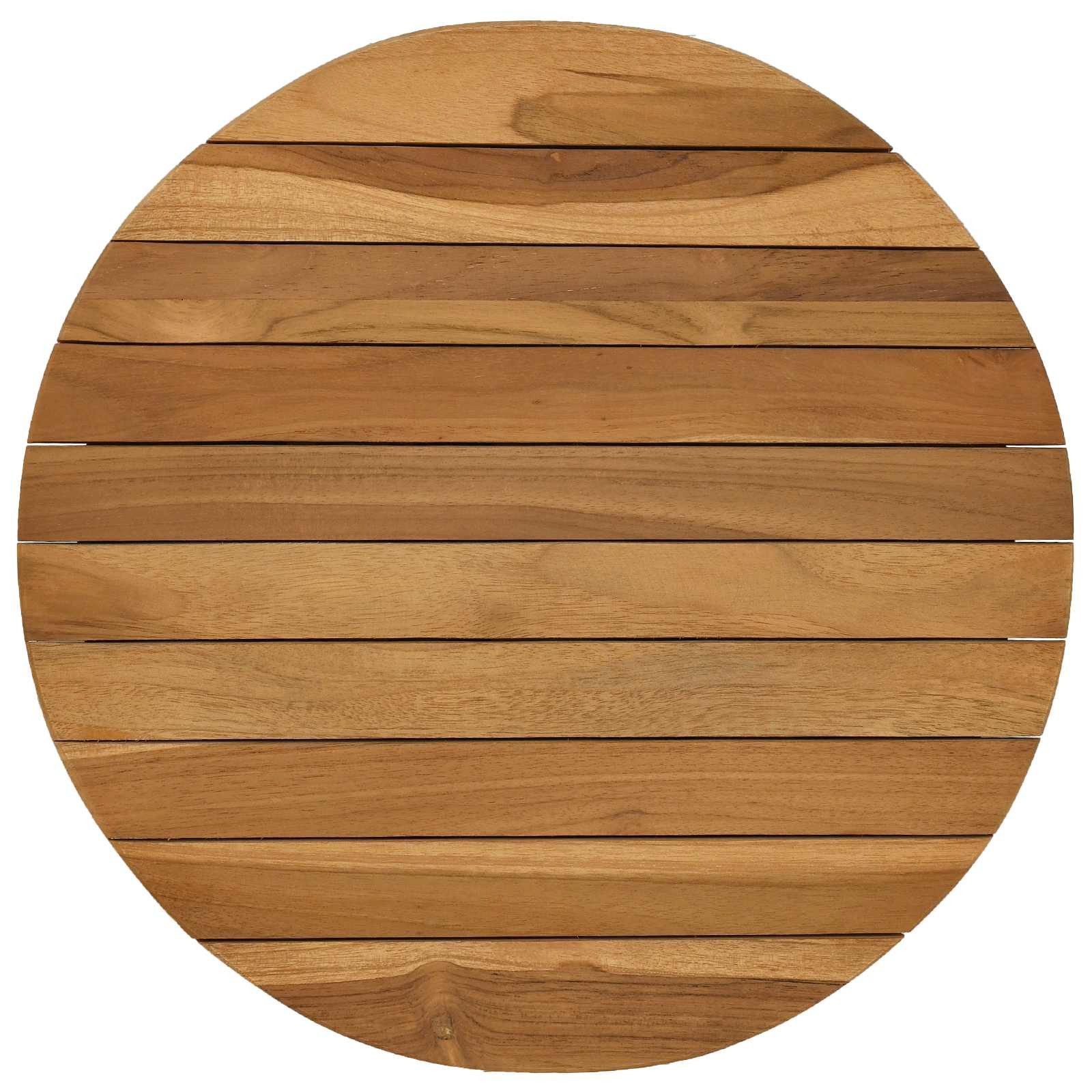 vidaXL Tischplatte Tischplatte Ø 40 x 3,5 Rund Massives holz Natur (1 St)
