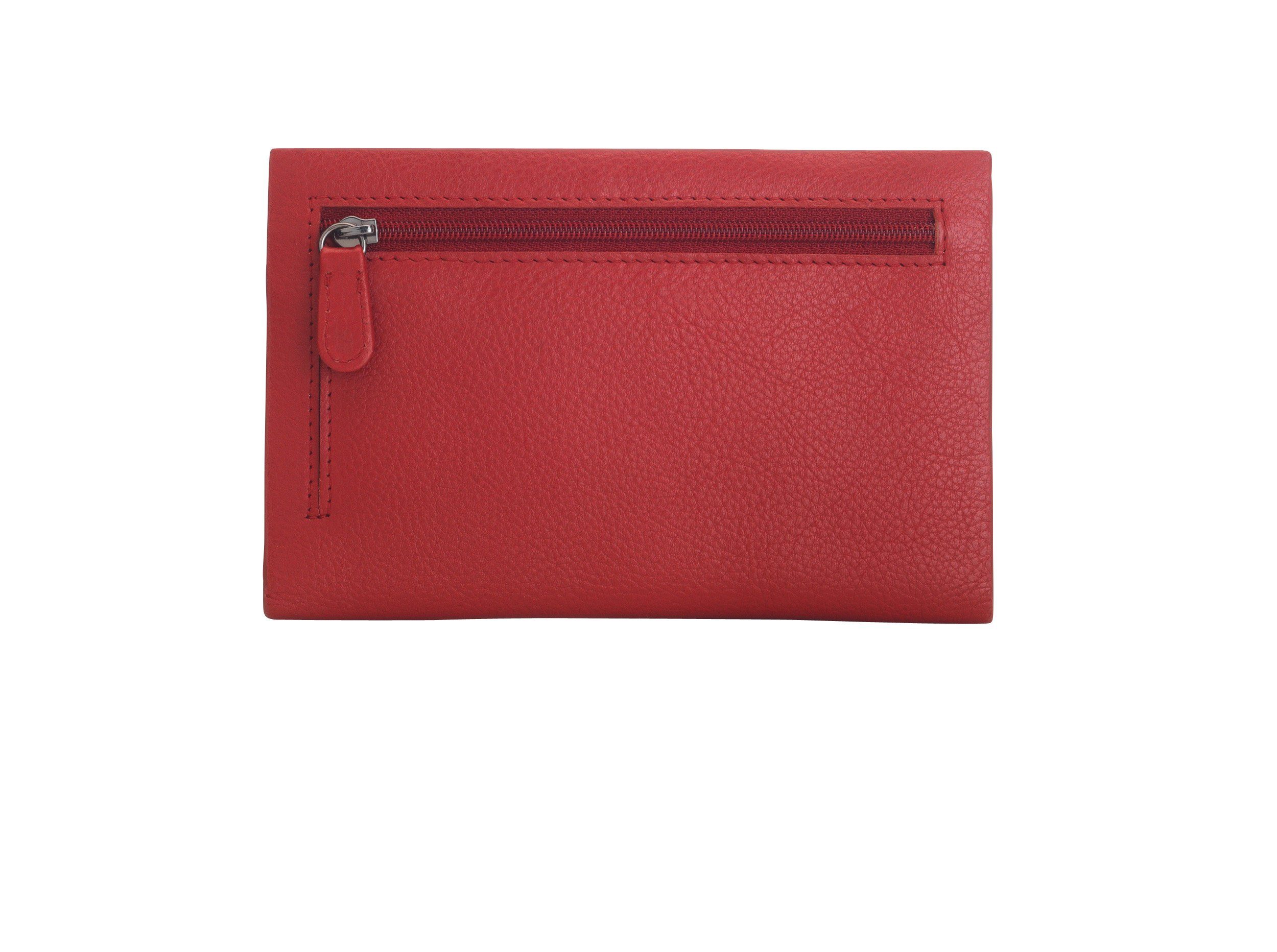 Josephine Osthoff Brieftasche Hamburg Geldbörse flach kirsche