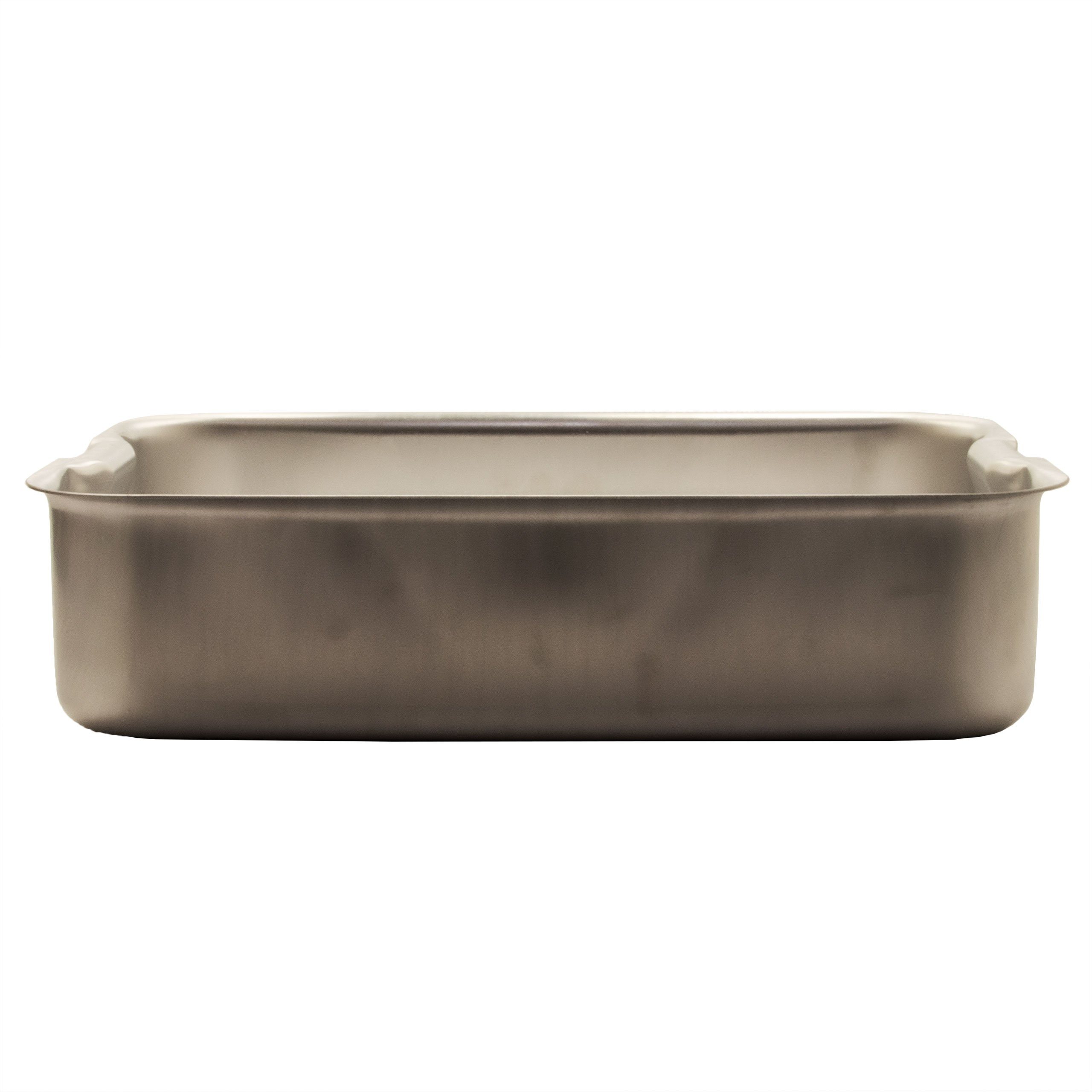 AcMax Thermobehälter Bräter / Ofen / Auslageschale 37 x 27 x 9 cm, eckig, Aluminium