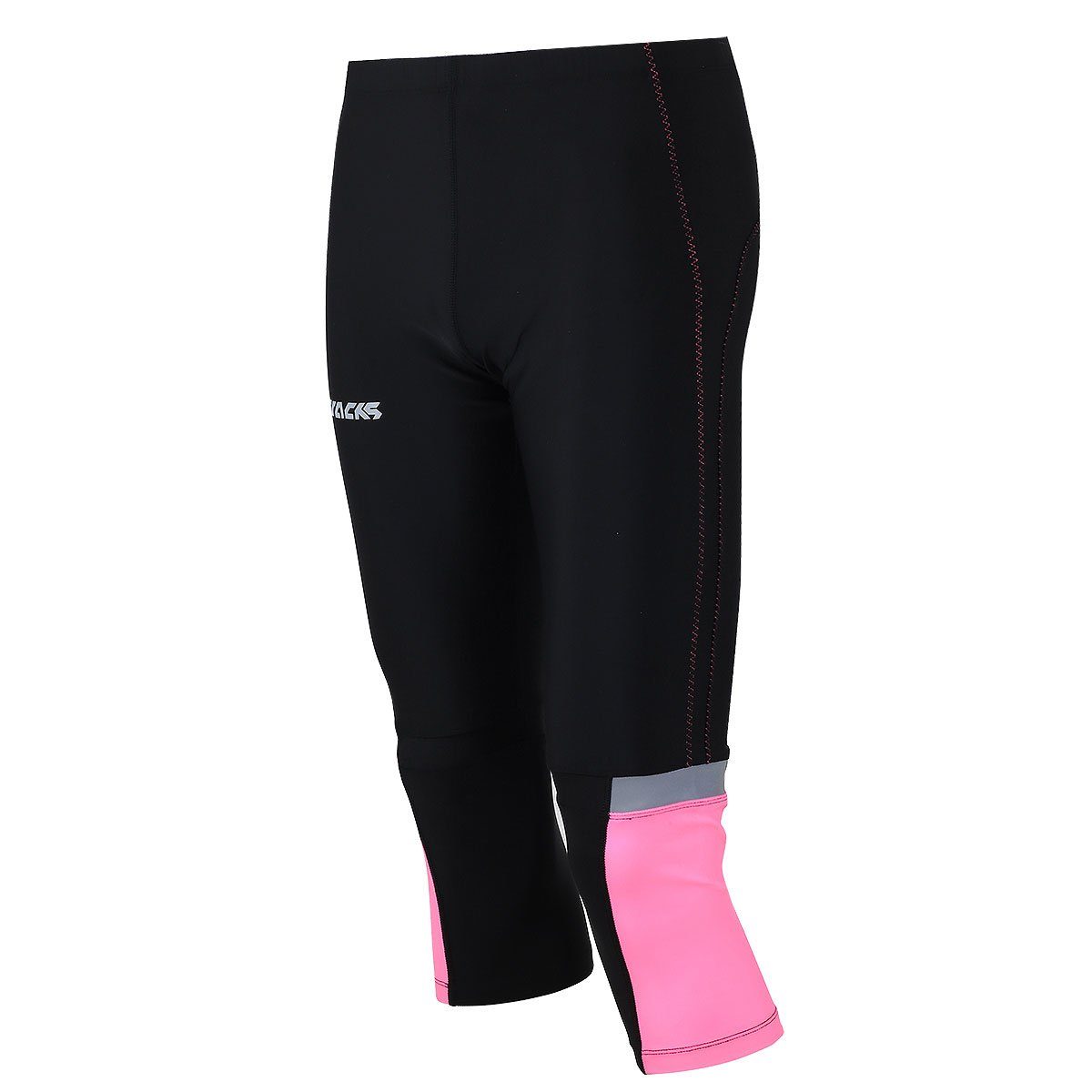 Airtracks Lauftights Damen Laufhose 3/4 Lang Pink (Sporthose mit Kompressio günstig online kaufen