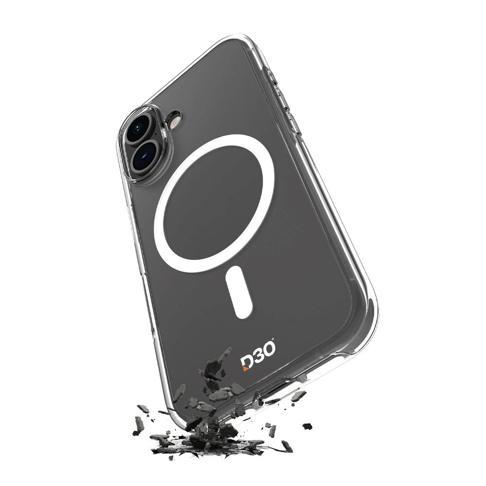 Puro Handyhülle Schutzhülle Smartphonehülle Stoßschutz 6,1 Zoll, MagSafe, D3O Bio, vergilbungsfrei, stoßfest