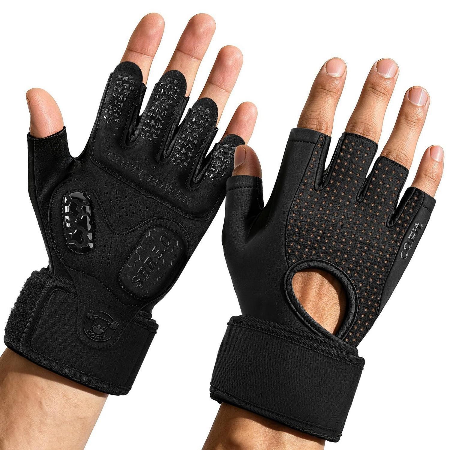 LuxusKollektion Trainingshandschuhe Fitness Handschuhe mit Handgelenkstütze (1-St)
