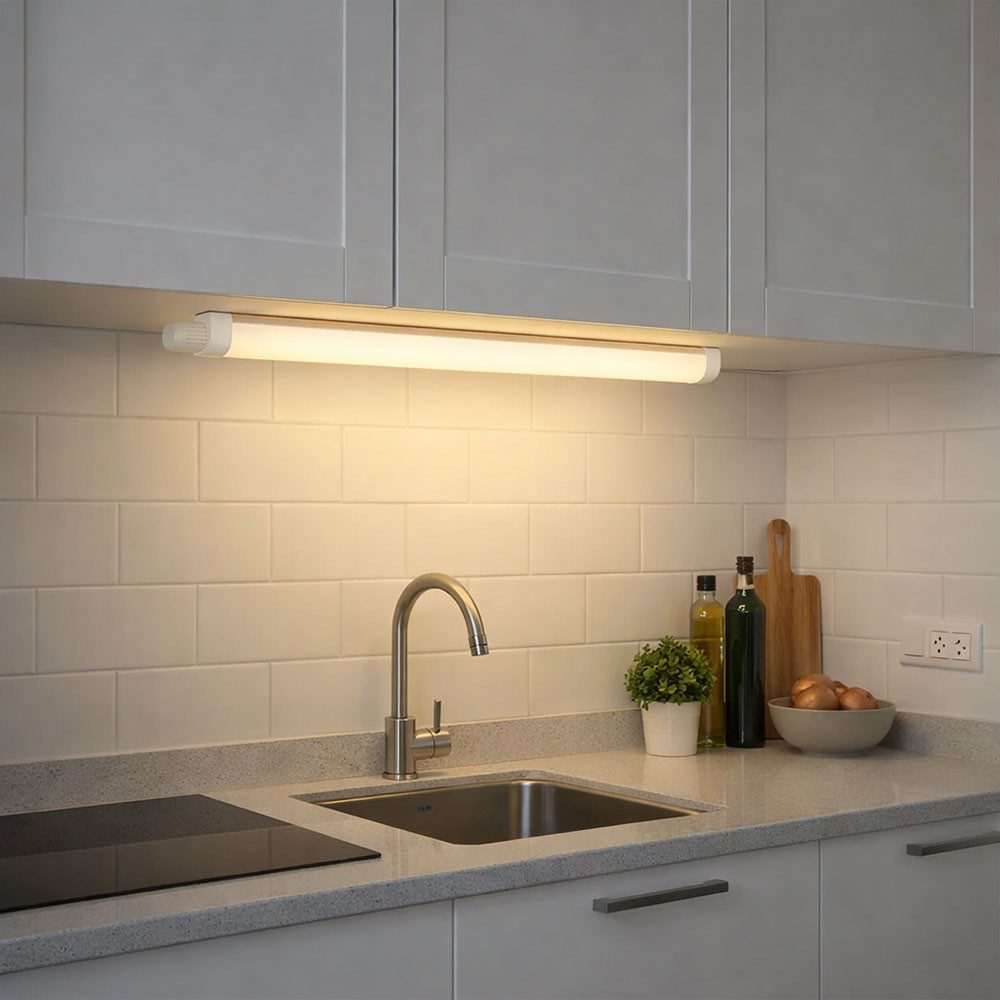 GLOBO LIGHTING LED Unterbauleuchte, LED-Leuchtmittel fest verbaut, Warmweiß, LED Unterbauleuchte Küche Regalleuchte Küchenlampe IP65 Unterbaulampe