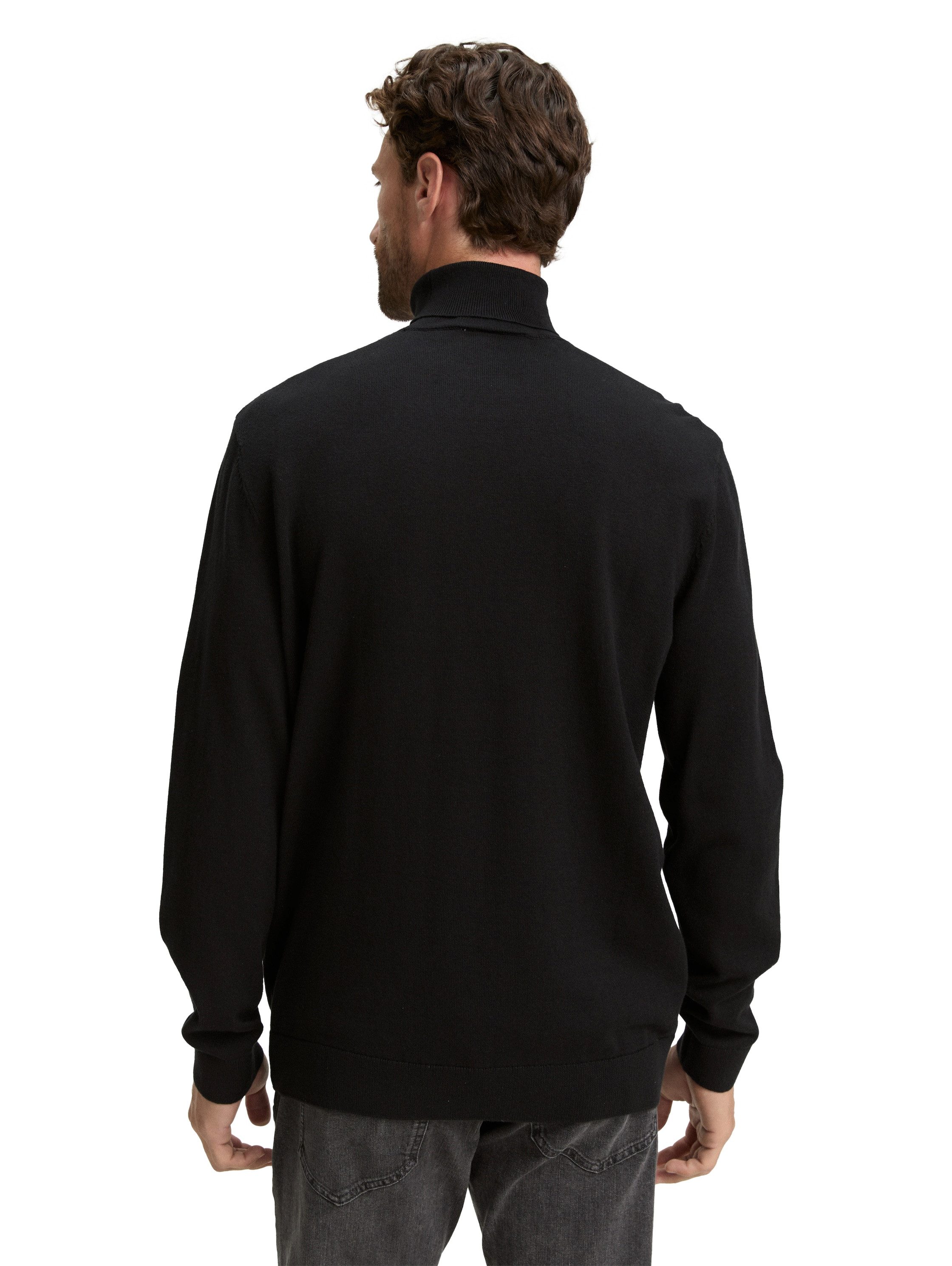 TOM TAILOR Rollkragenpullover im Strick-Design günstig online kaufen